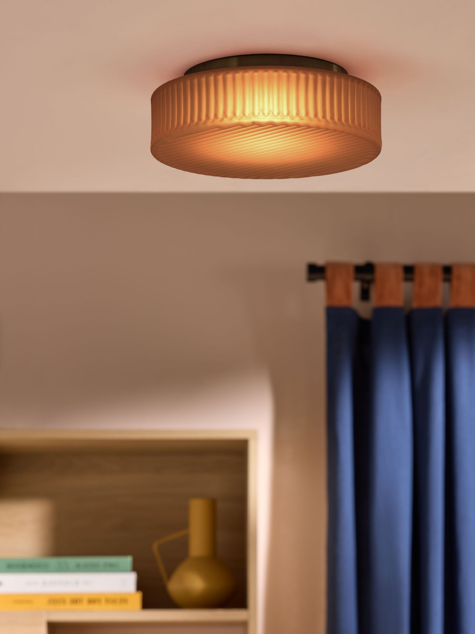 Alma Flush Light in Amber Brown (W28952) | £79