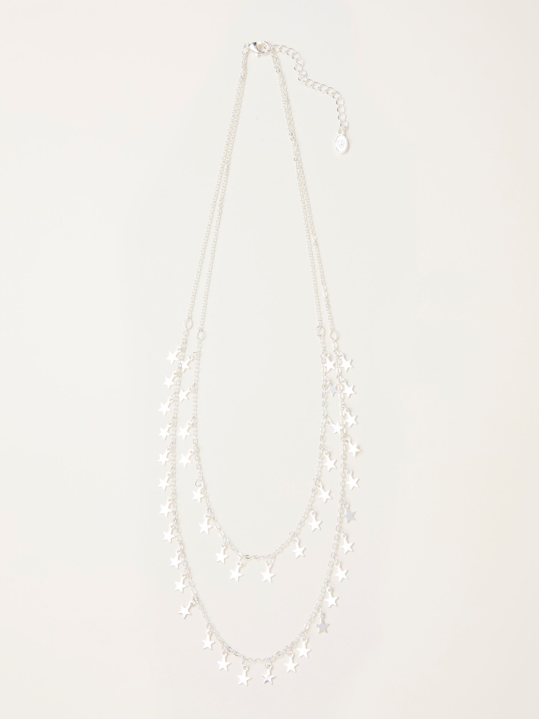 Silver Tone Star Layered Nacklace (W31031) | £16.50