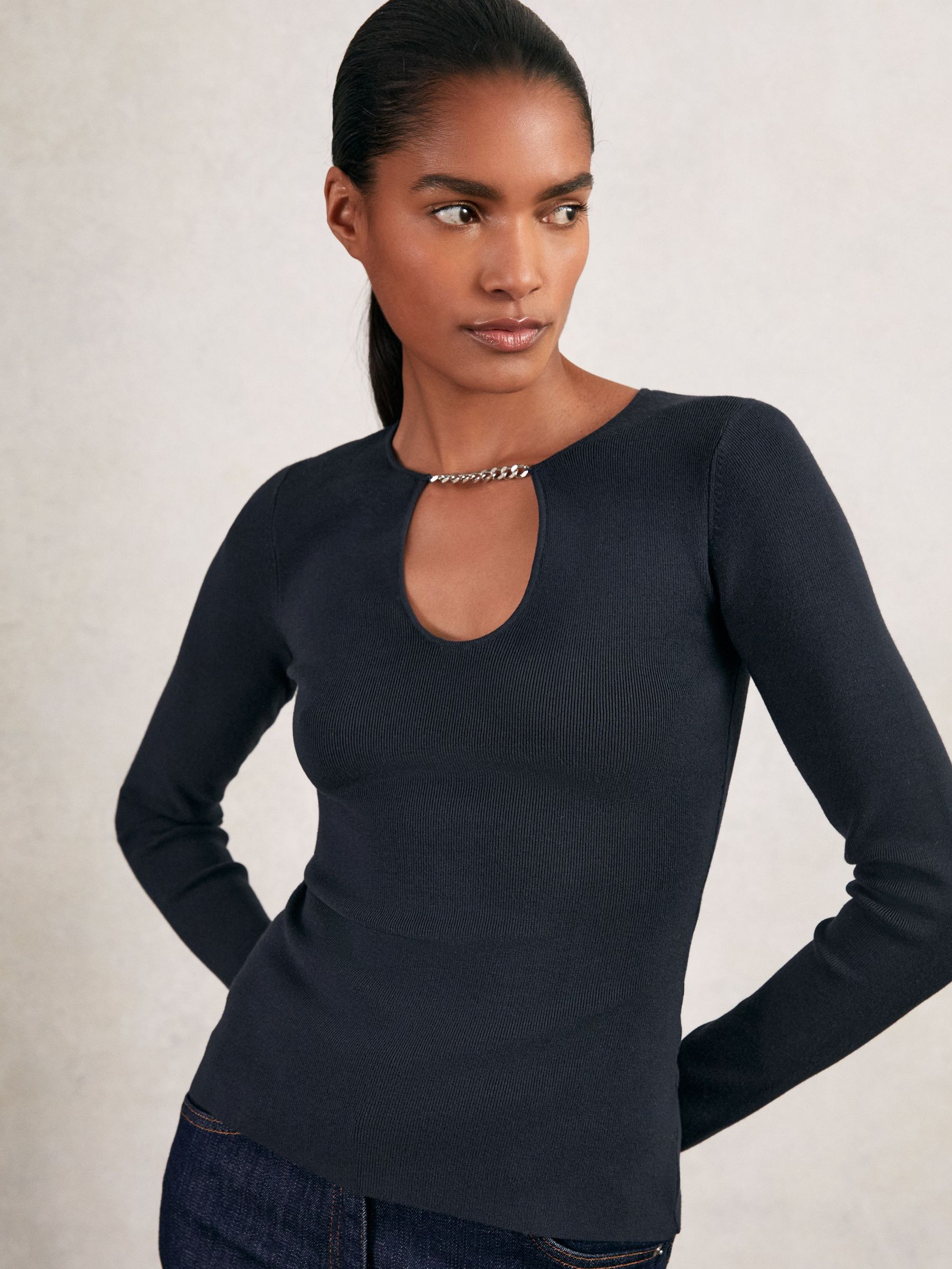 Top in Navy (W31500) | £110