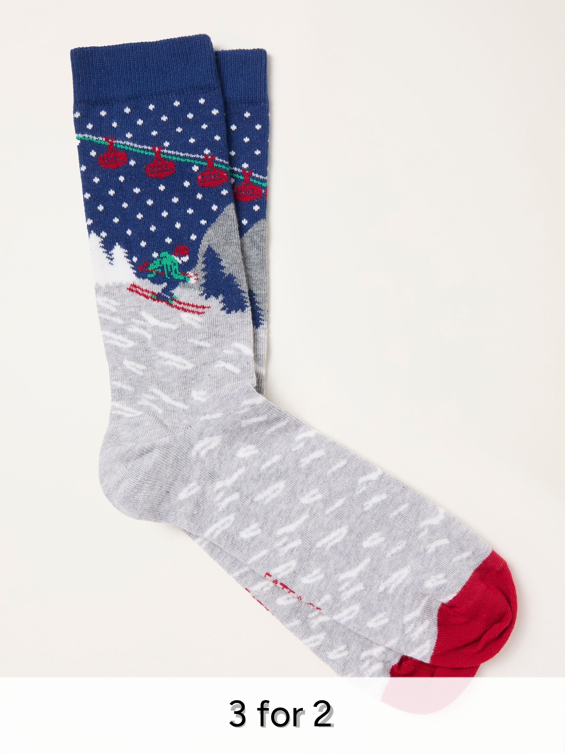 Blue Ski Lift Socks (W31762) | £7.50