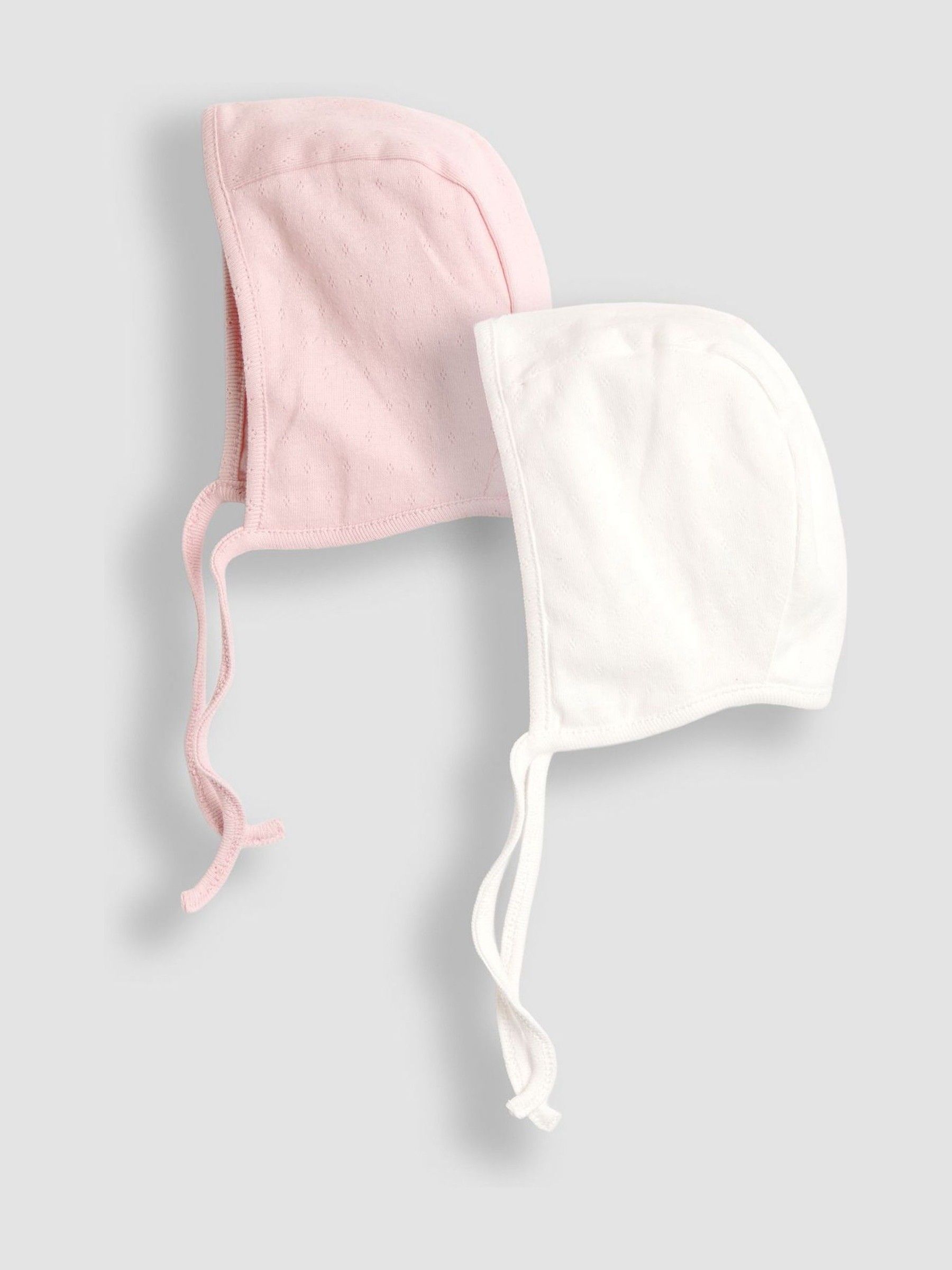 Pink 2-Pack Pointelle Bonnet (W31983) | £12
