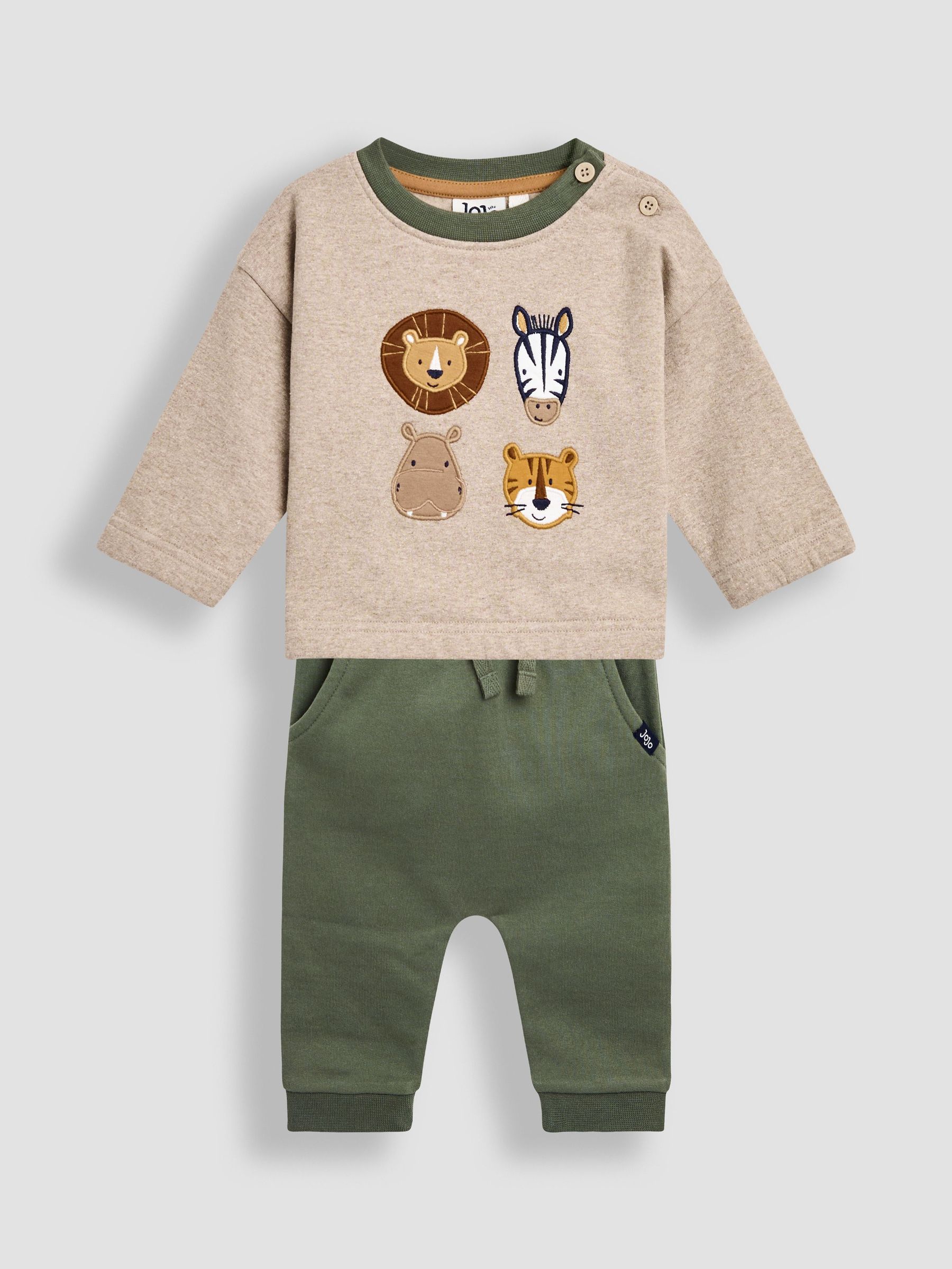 Green 2-Piece Sweatshirt & Joggers Set (W31990) | £28 - £29