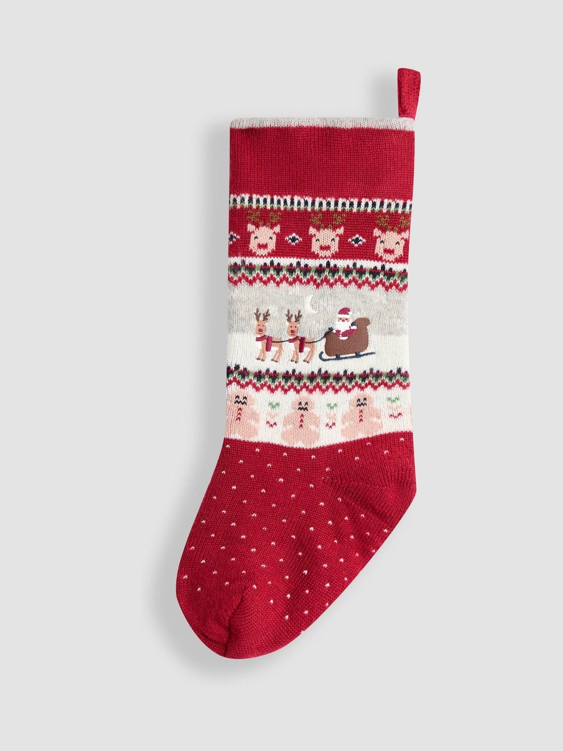Christmas Knitted Stocking (W32000) | £18