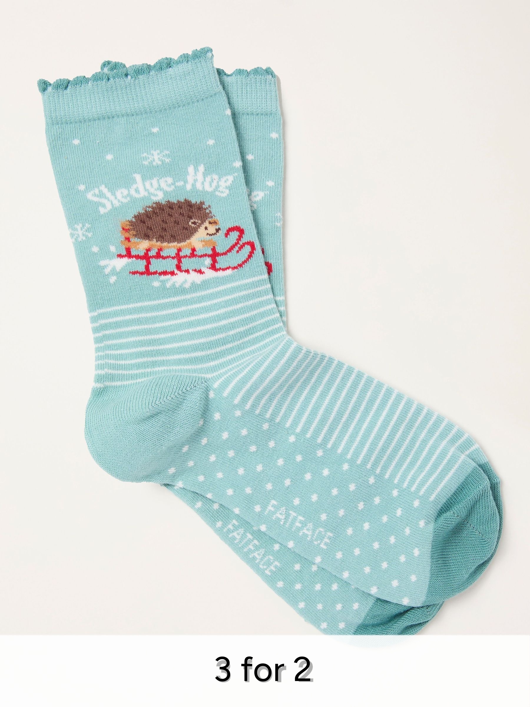 Green Haze Sledgehog Socks (W32037) | £7.50