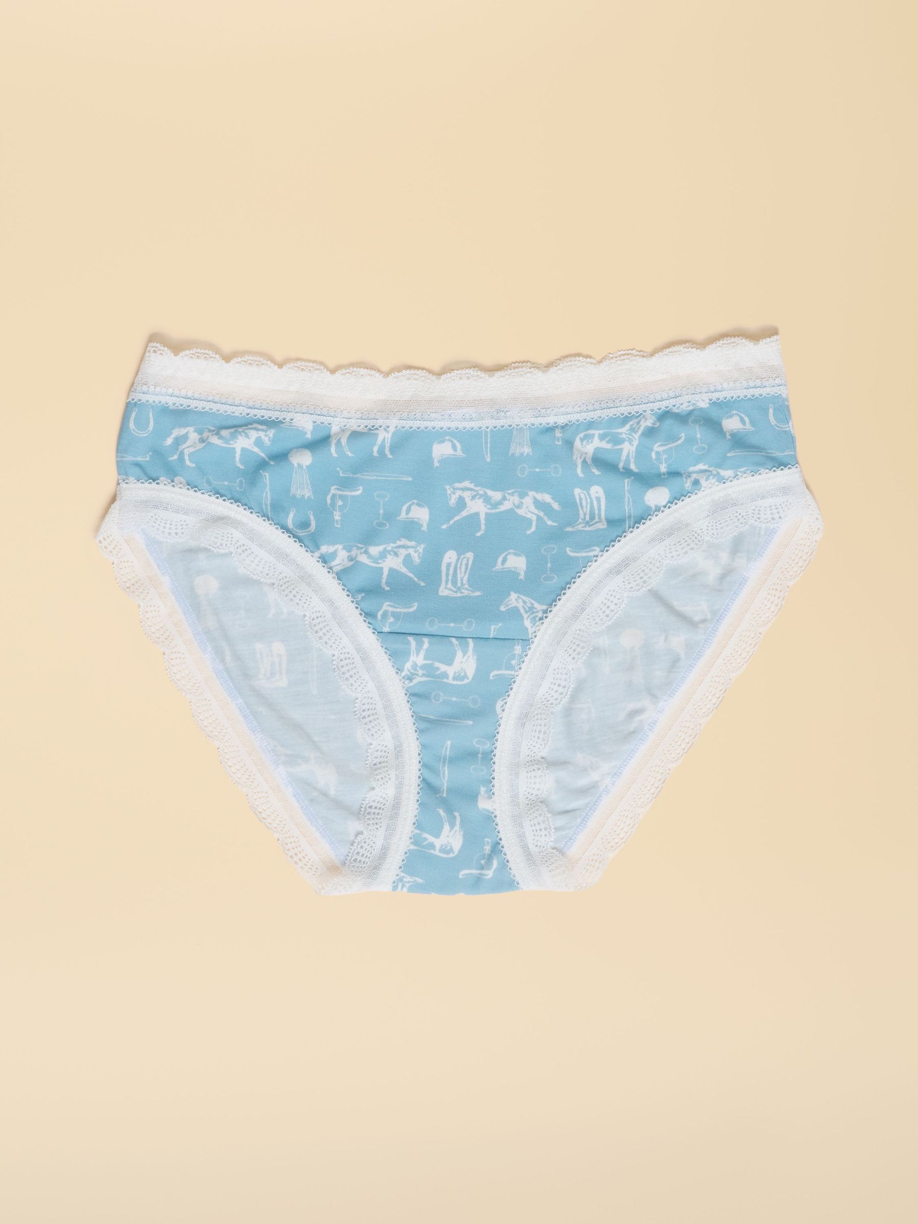 Blue Equestrian Knickers (W32092) | £9.95