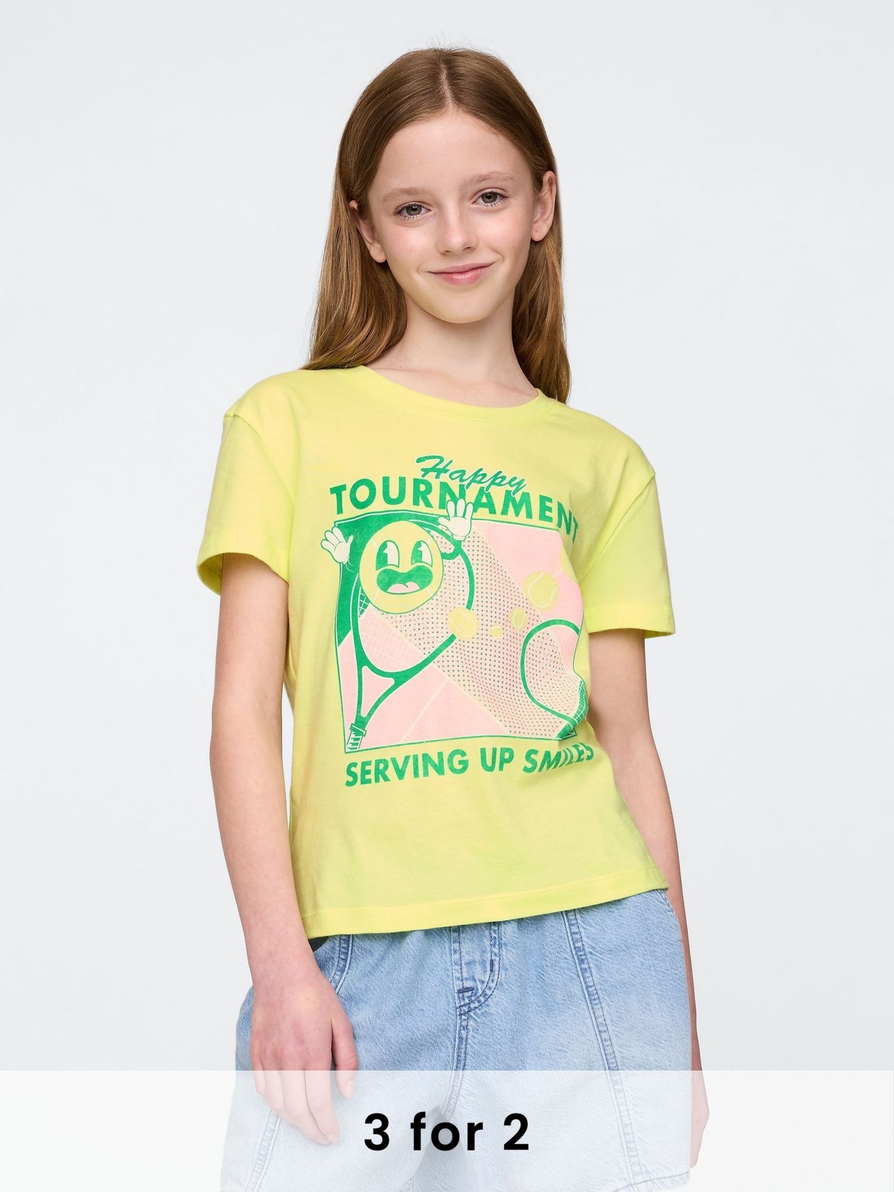 Yellow Relaxed Graphic Short Sleeve T-Shirt (4-13yrs) (W33165) | £10
