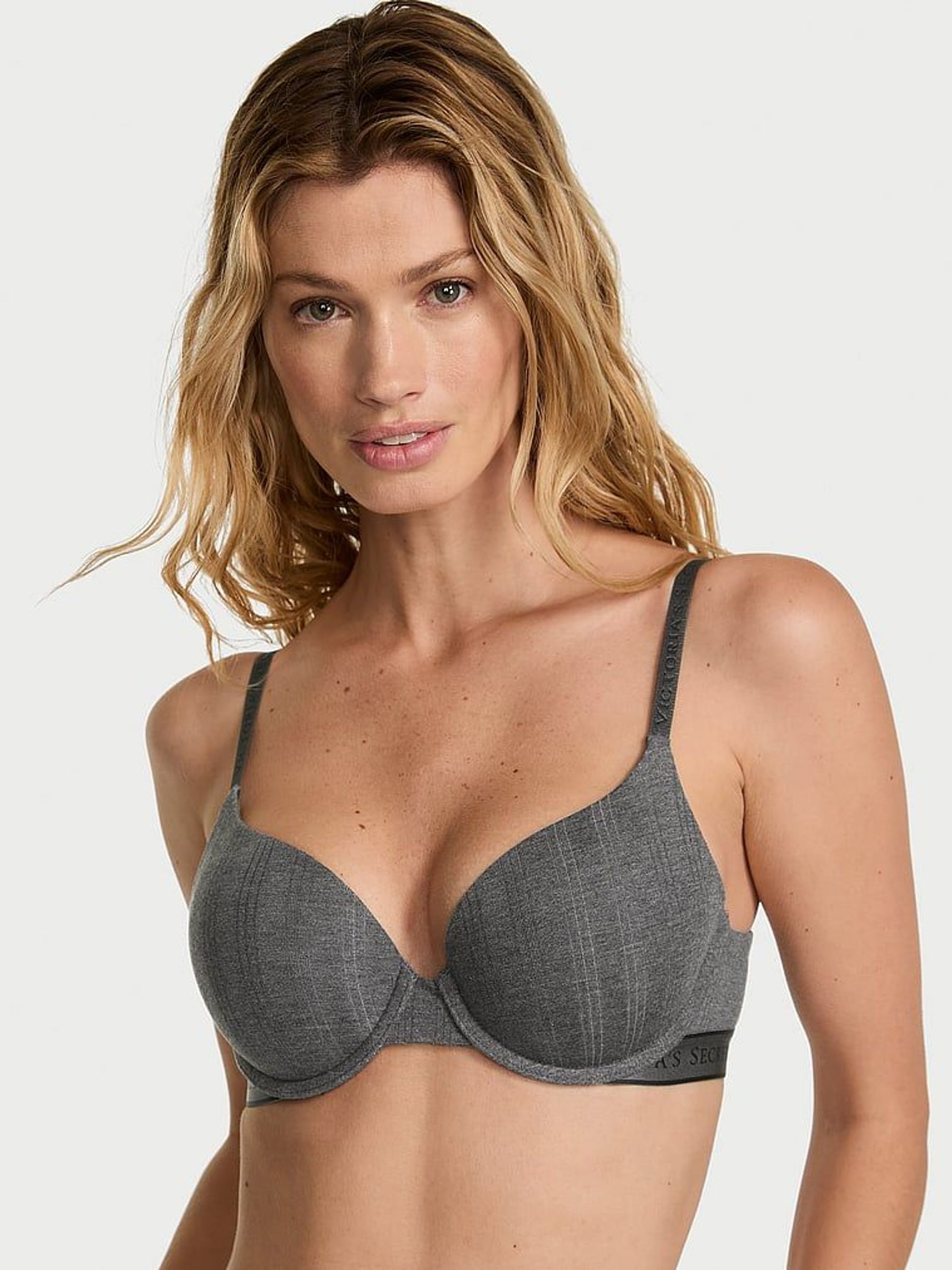 Heather Anthracite Grey Full Cup Push Up Modal Bra (W33420) | £39