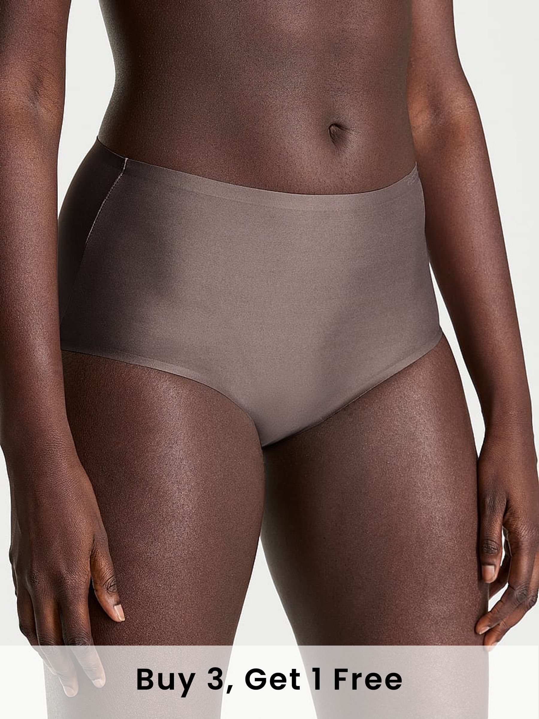 Cloudy Grey Brief Mid-Rise Knickers (W33441) | £16