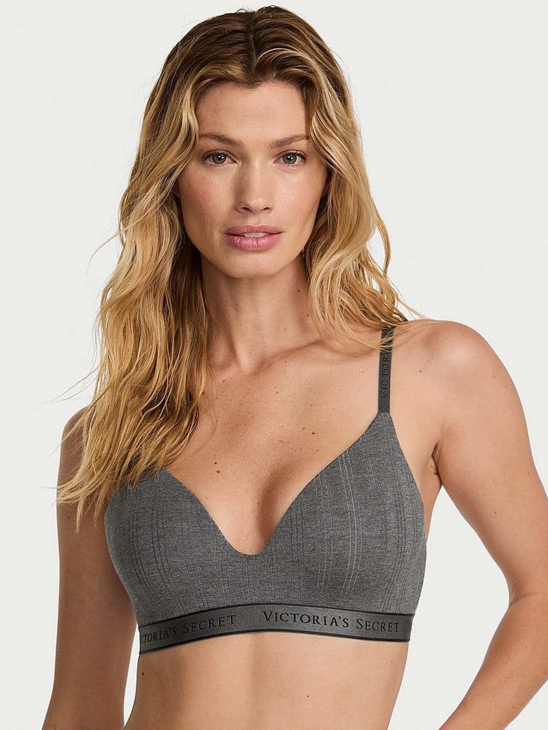 Heather Anthracite Grey Non Wired Lightly Lined Bra (W33450) | £39