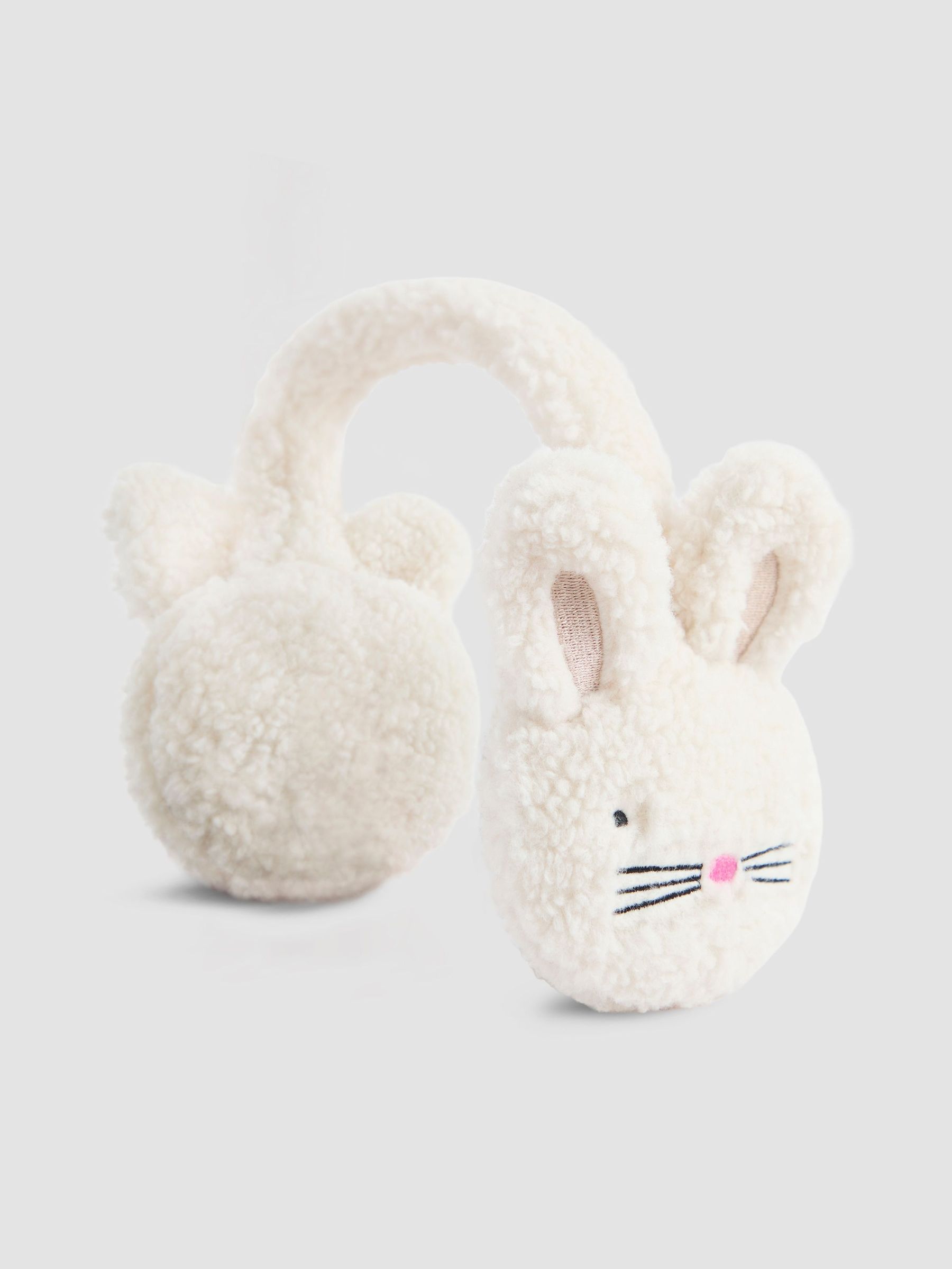 Cream Bunny Ears Muffs (W34004) | £14.50