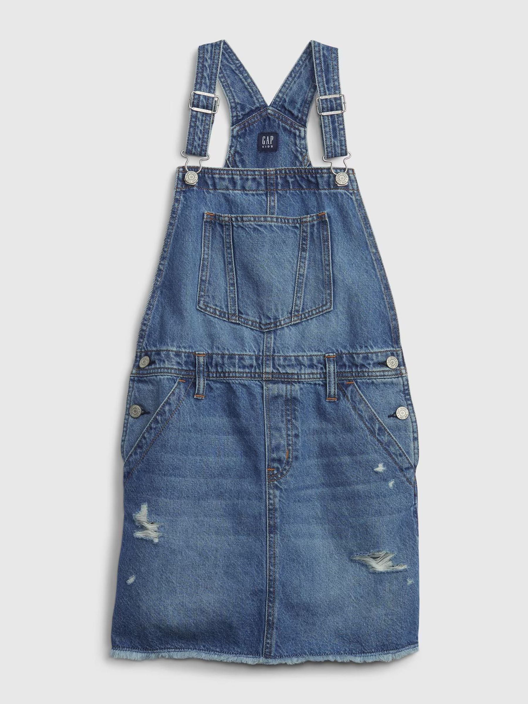 Blue Denim Pinafore Dress (4-13yrs) (W36069) | £30