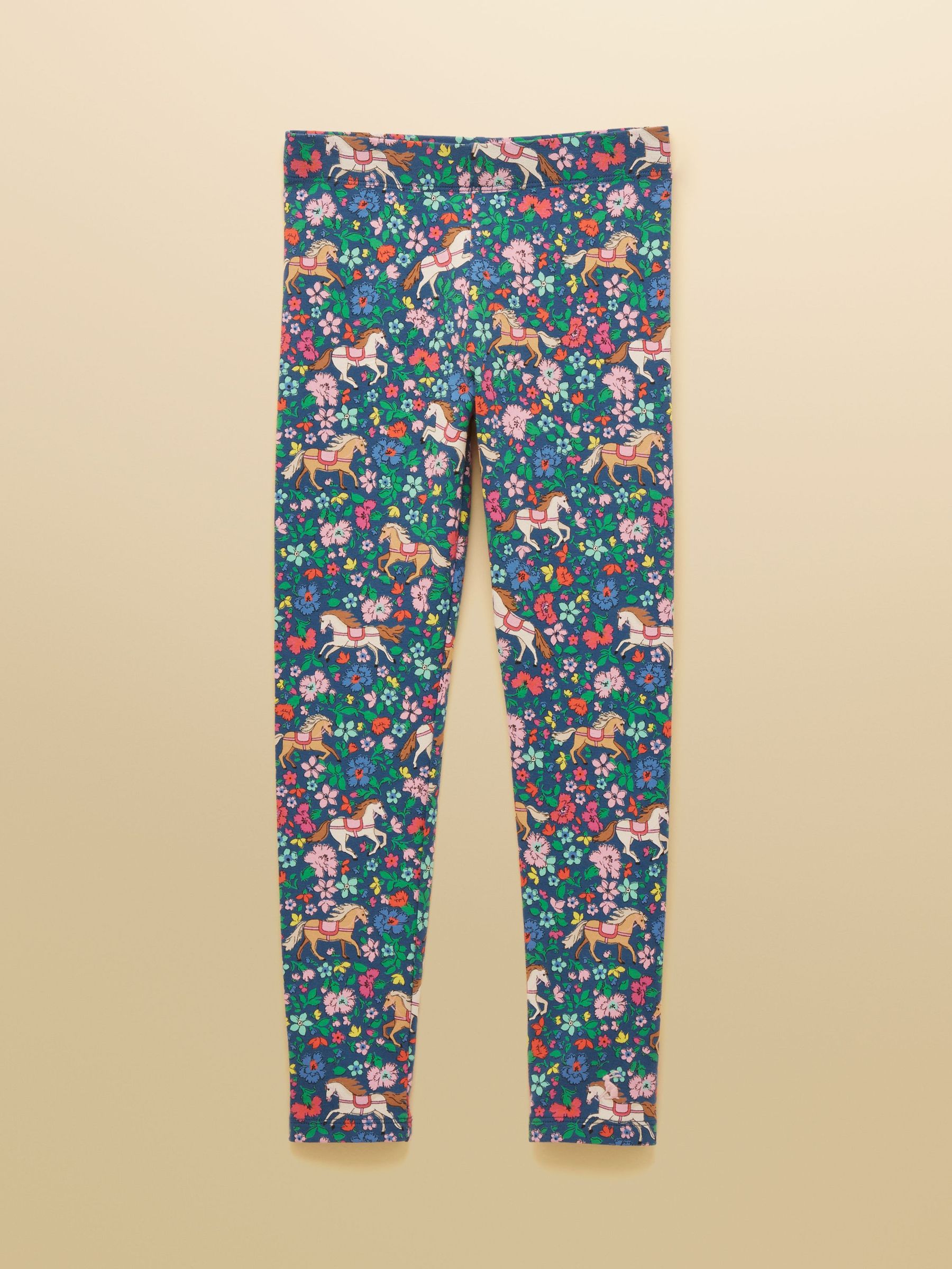 Girls' Deedee Navy Horse & Pink Pack Of Two Leggings (W38008) | £20 - £24