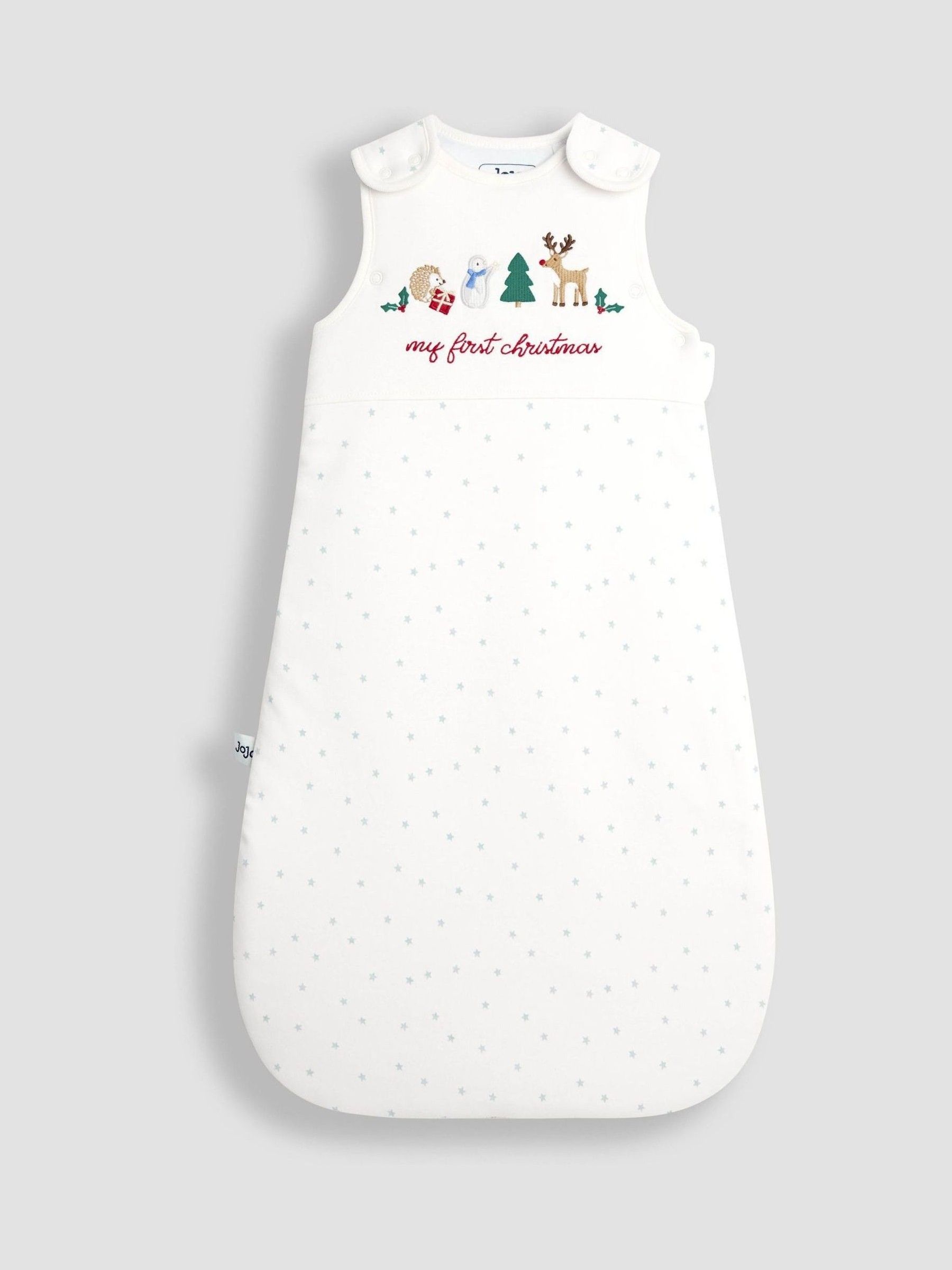 White My First Christmas Embroidered Sleeping Bag (W38468) | £32