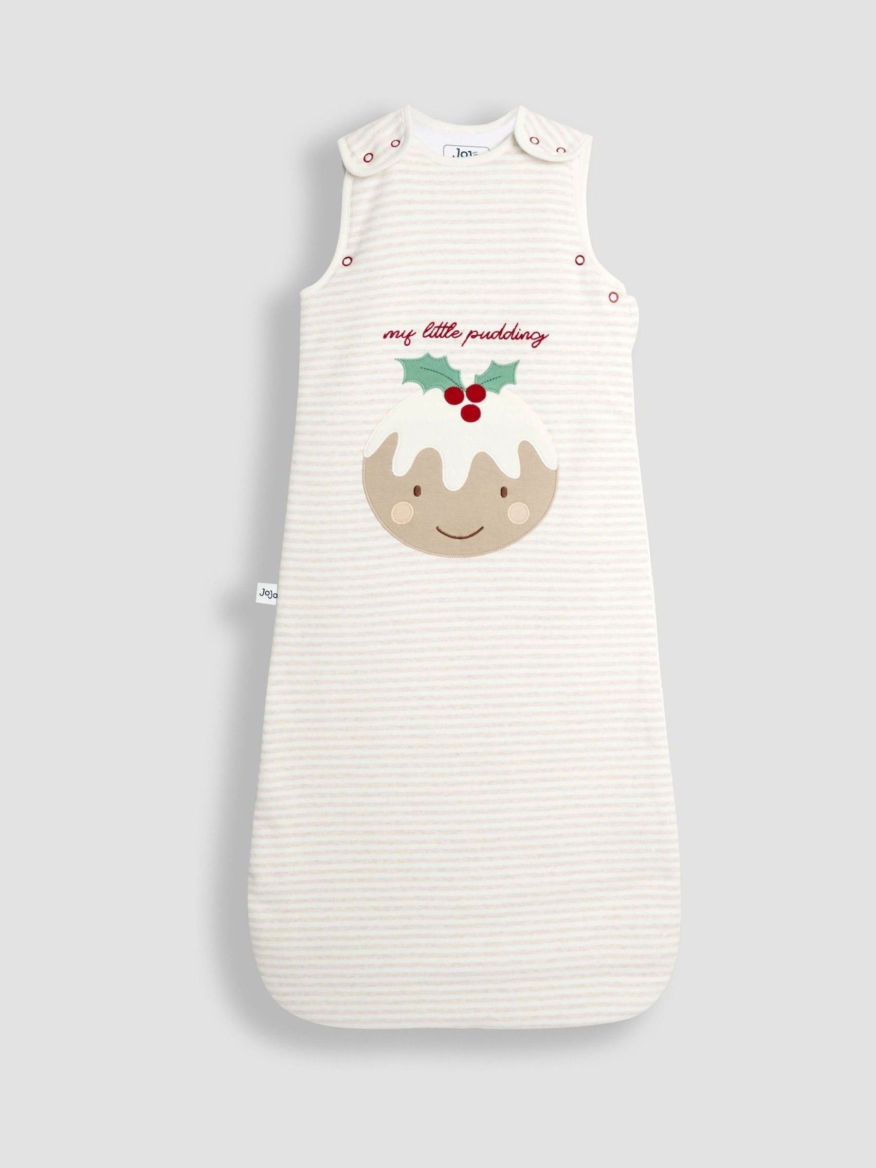 Natural Little Pudding Appliqué Sleeping Bag (W38471) | £32