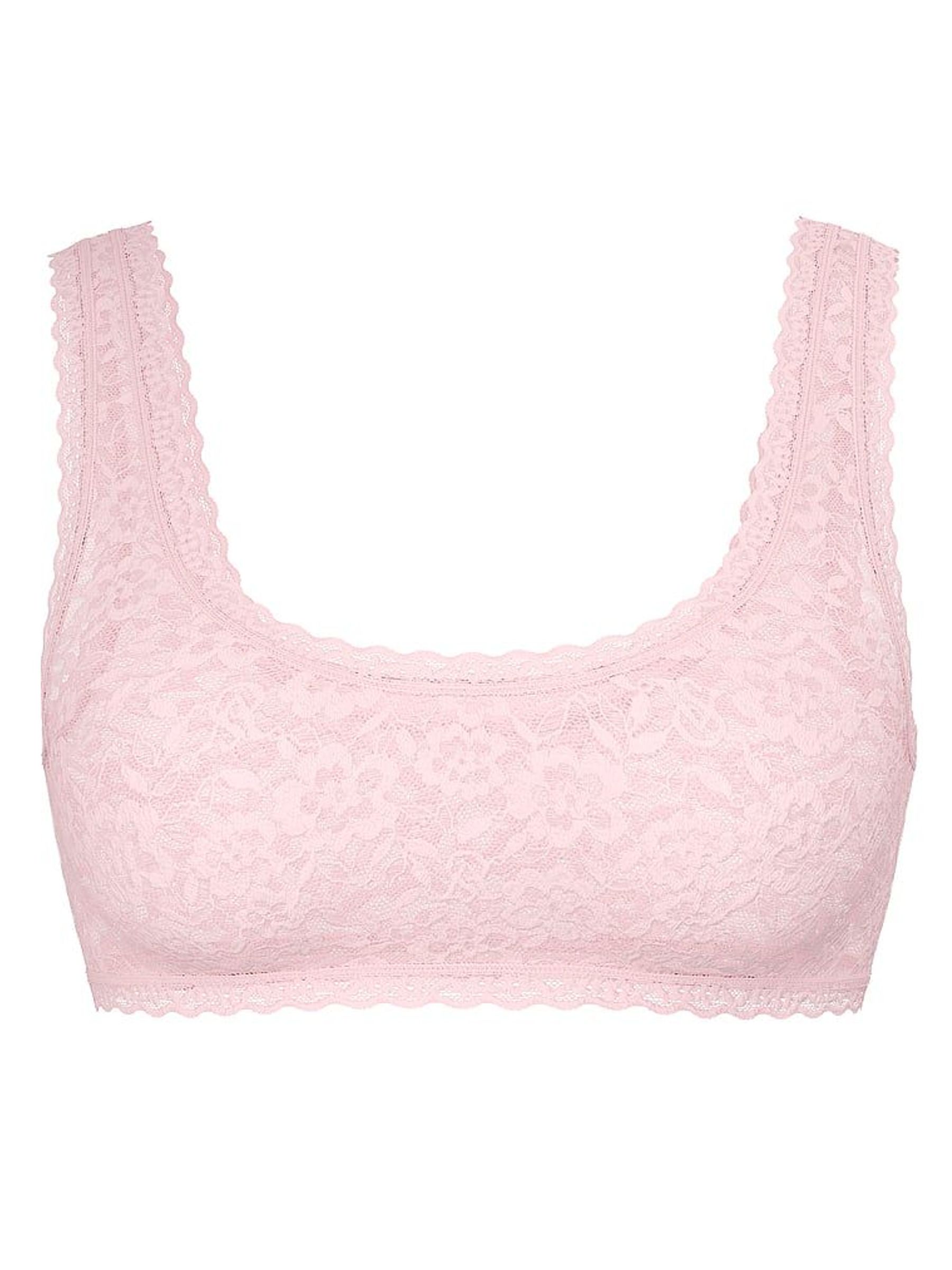 Pretty Blossom Pink Bralette Sexy T-Shirt Lace Scoop (W38690) | £25