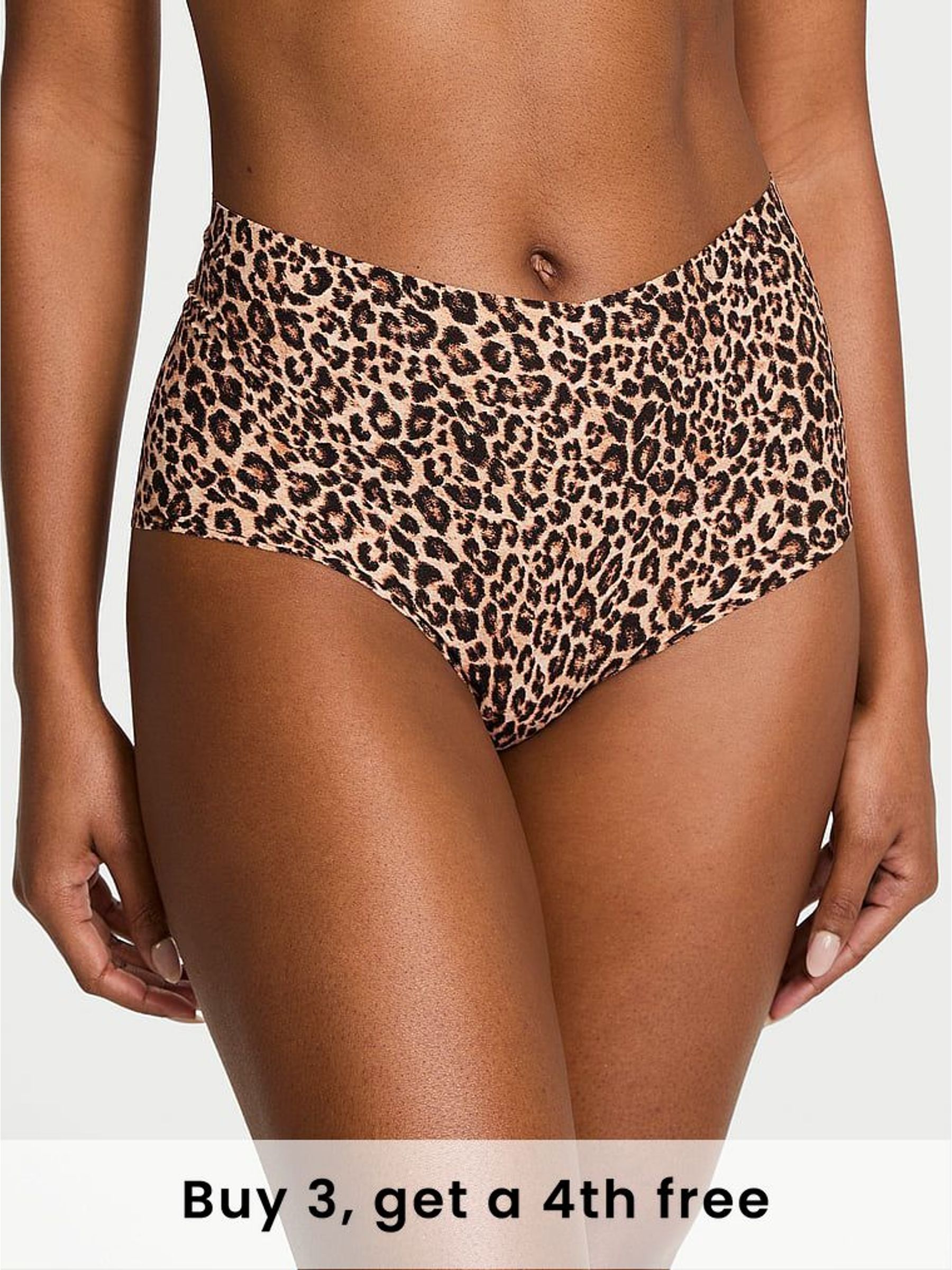 Leopard Brown Brief Knickers (W38721) | £9