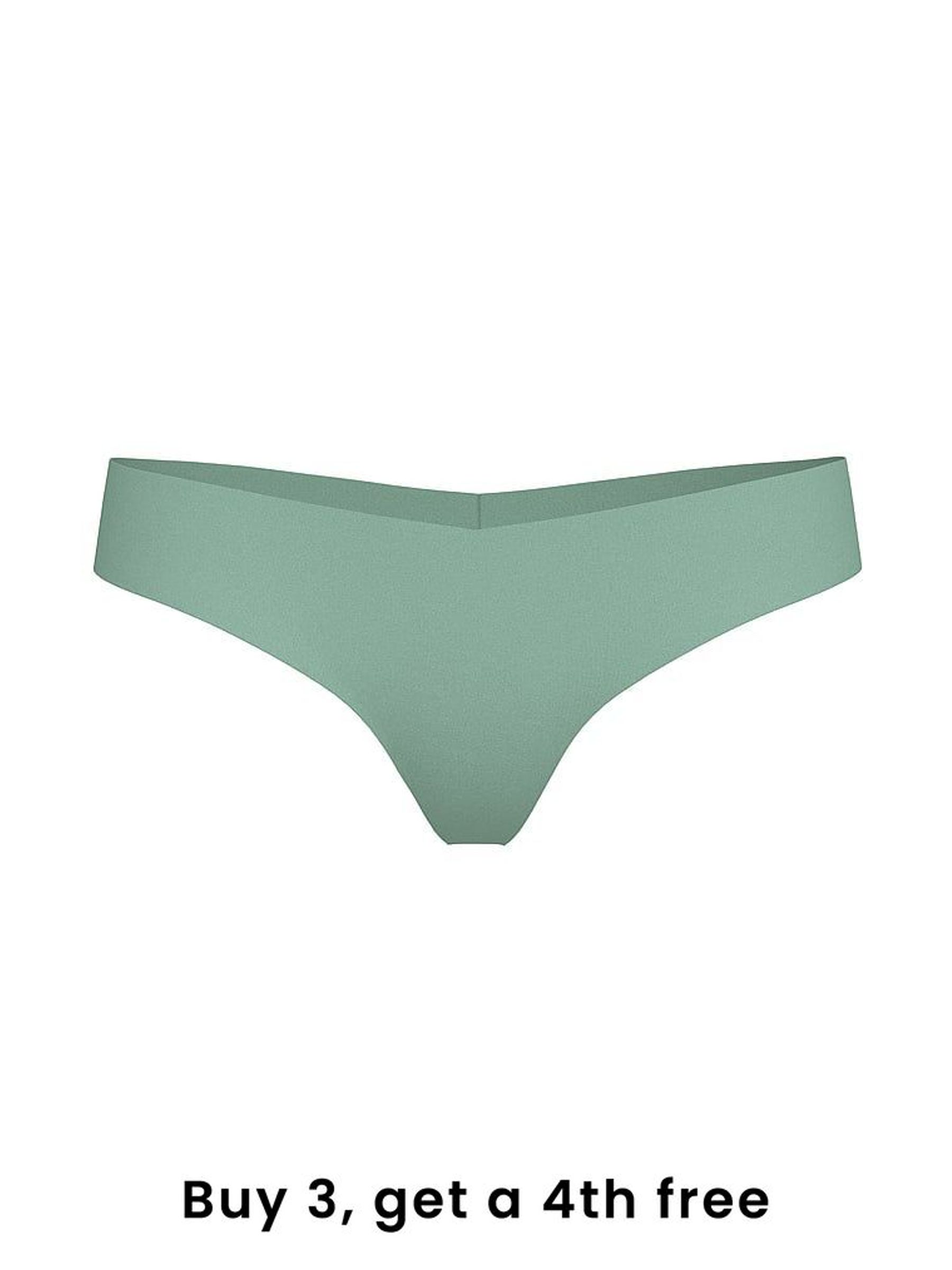 Seasalt Green Thong Knickers (W39130) | £9