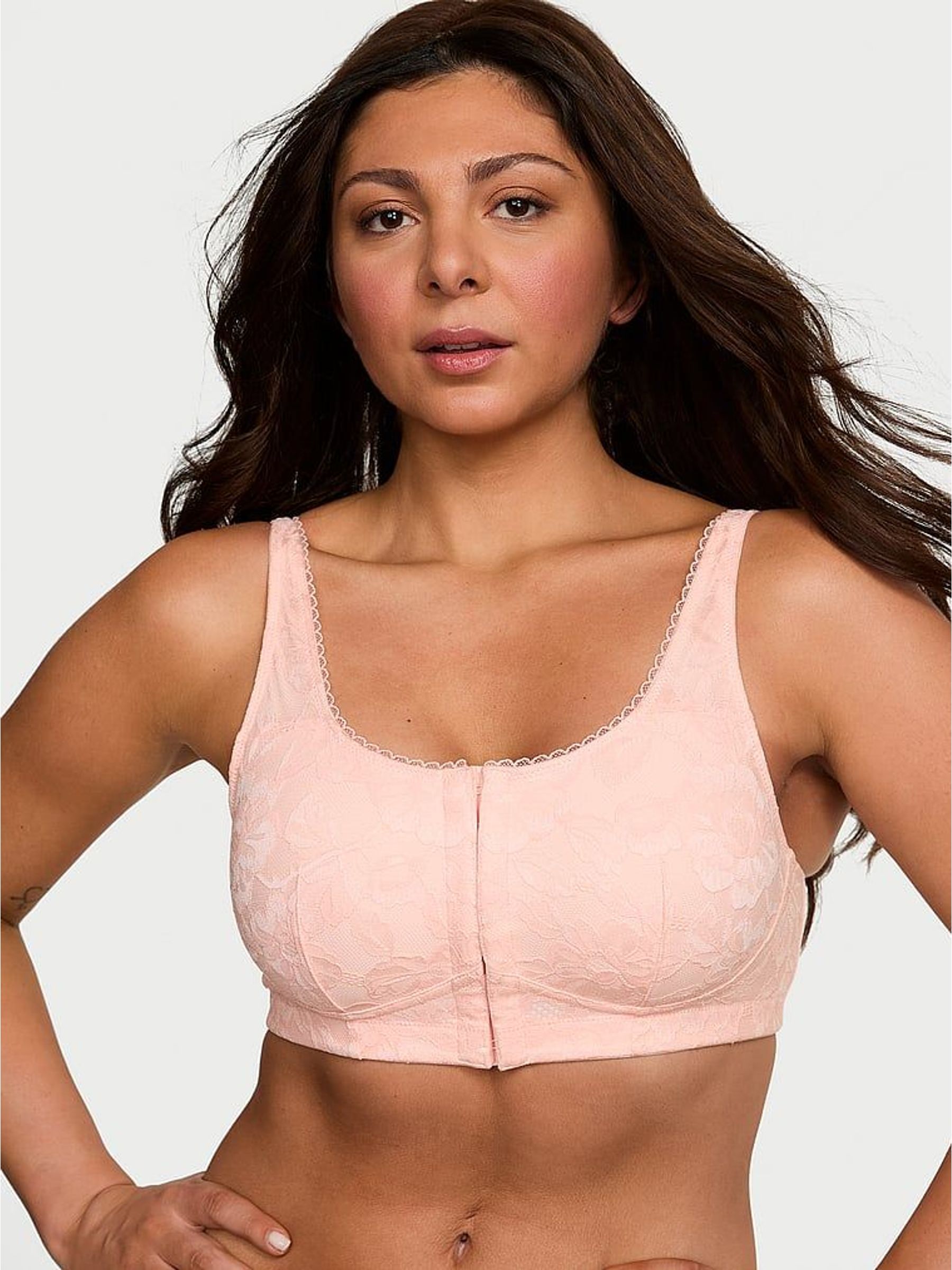 Purest Pink Lace Mastectomy Bra (W39262) | £31.20
