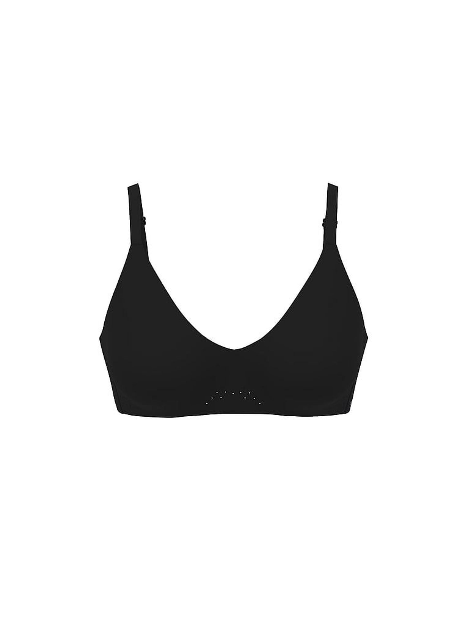 Black Seamless Low Impact Racerback Sports Bra (W39303) | £45