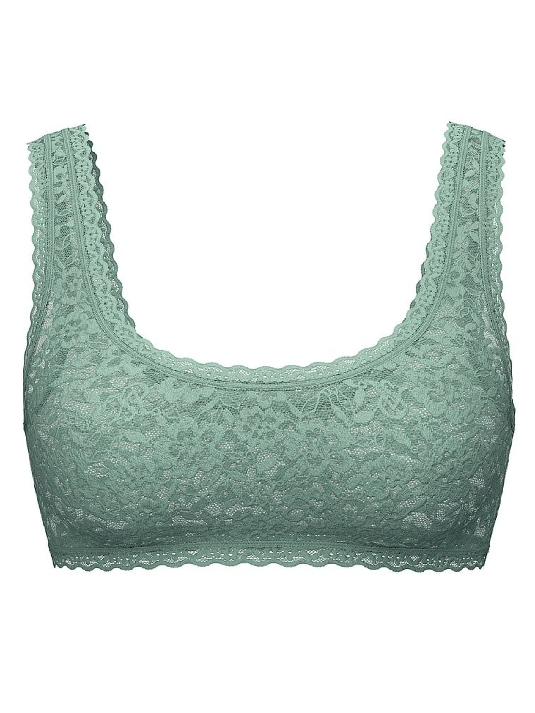 Seasalt Green Bralette Sexy T-Shirt Lace Scoop (W39327) | £25