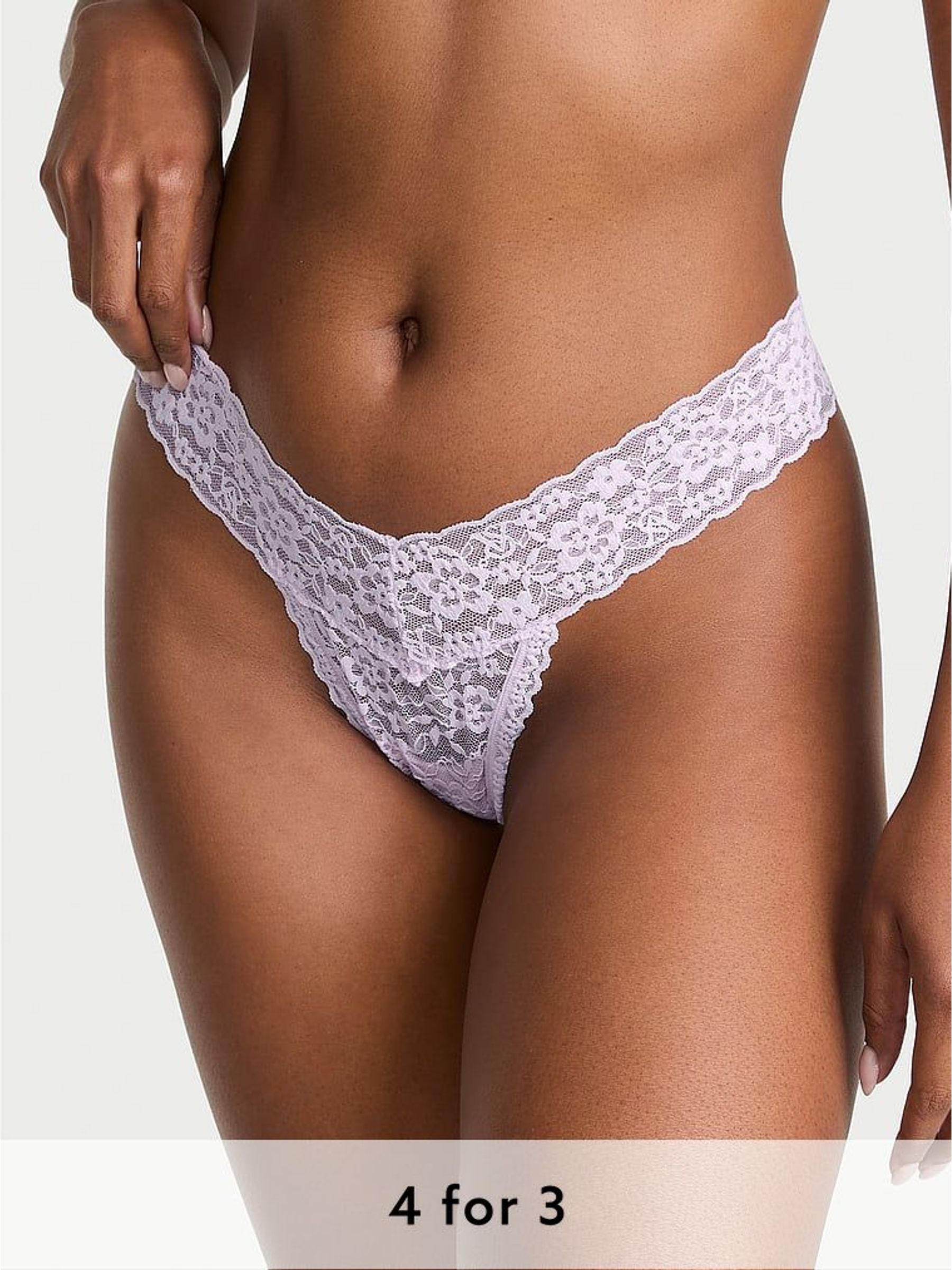 Delicate Violet Purple Thong Knickers (W39349) | £9