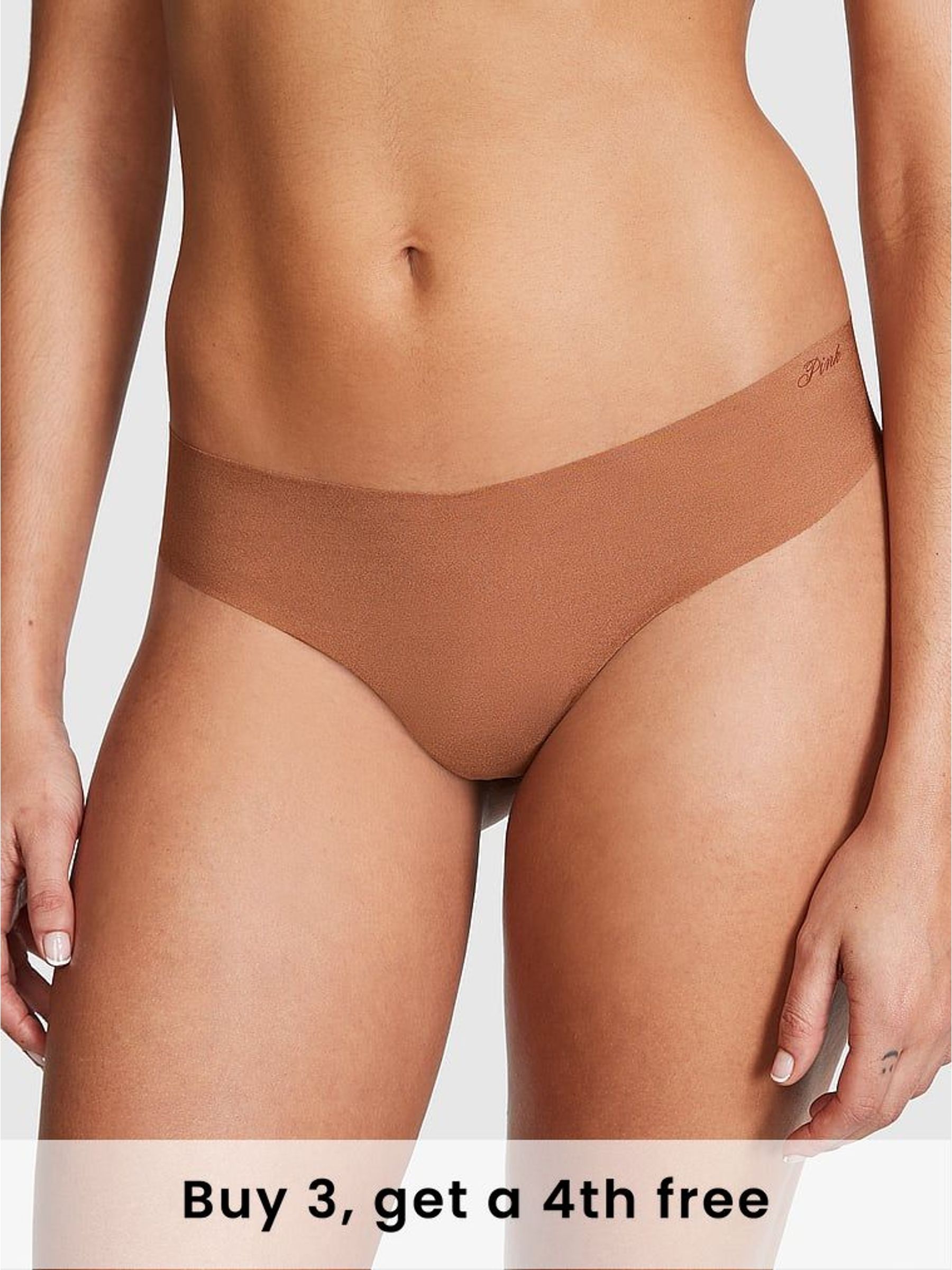 Caramel Nude Thong No Show Knickers (W39358) | £9