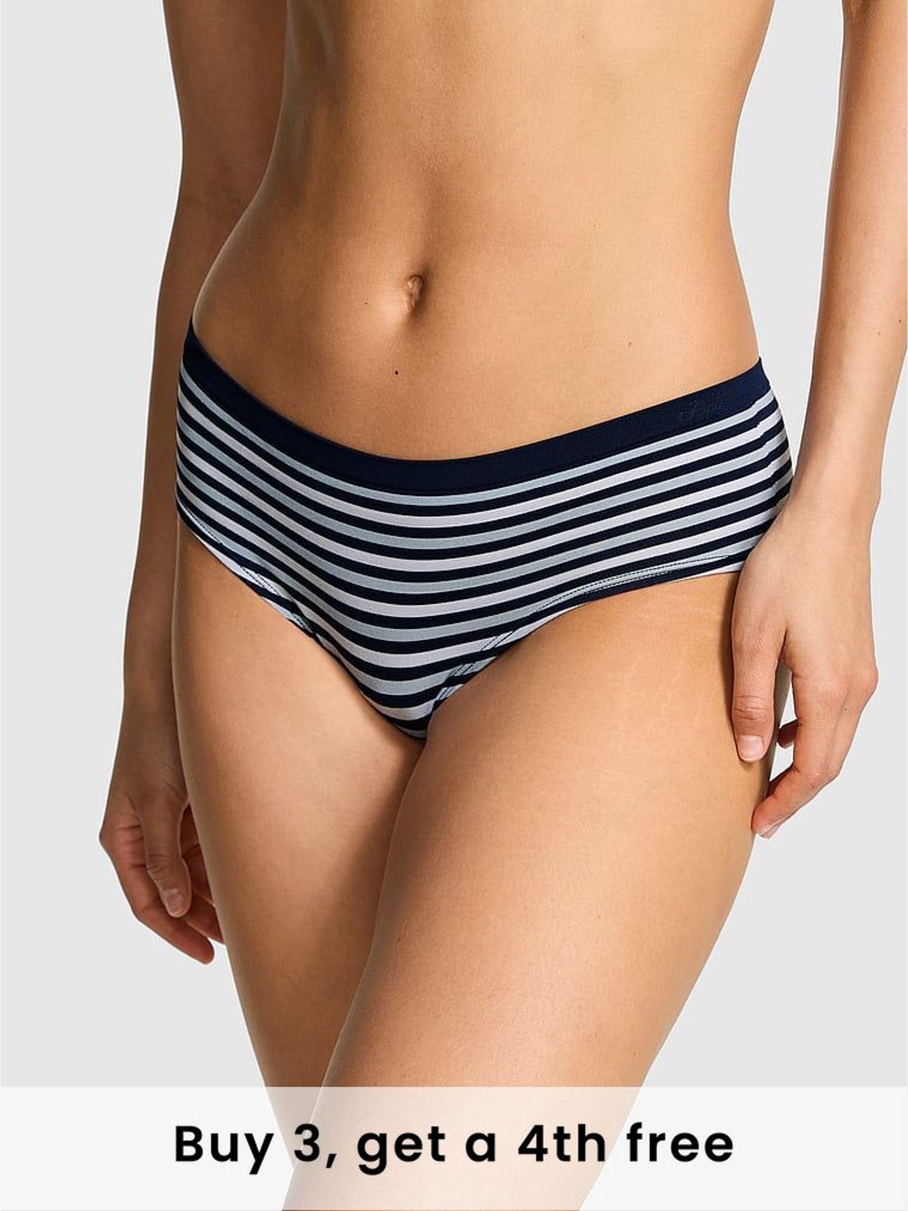 Noir Navy Blue Hipster Seamless Knickers (W39367) | £9