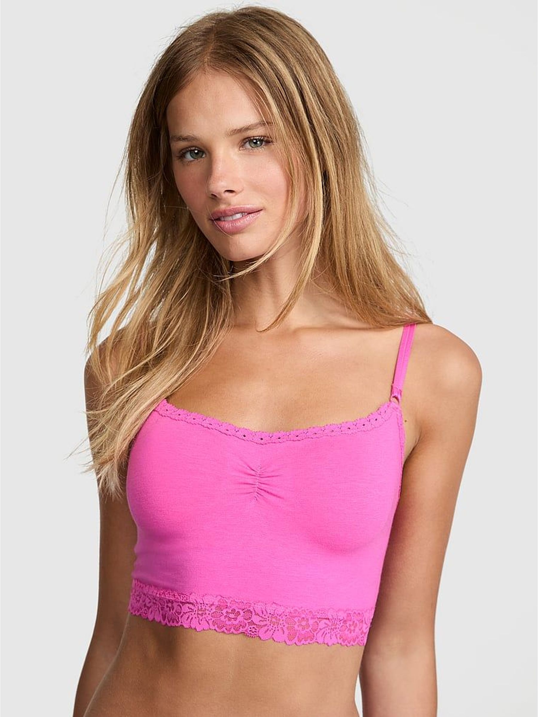 Pink Gossip Bralette Lace Trim Bralette (W39422) | £25