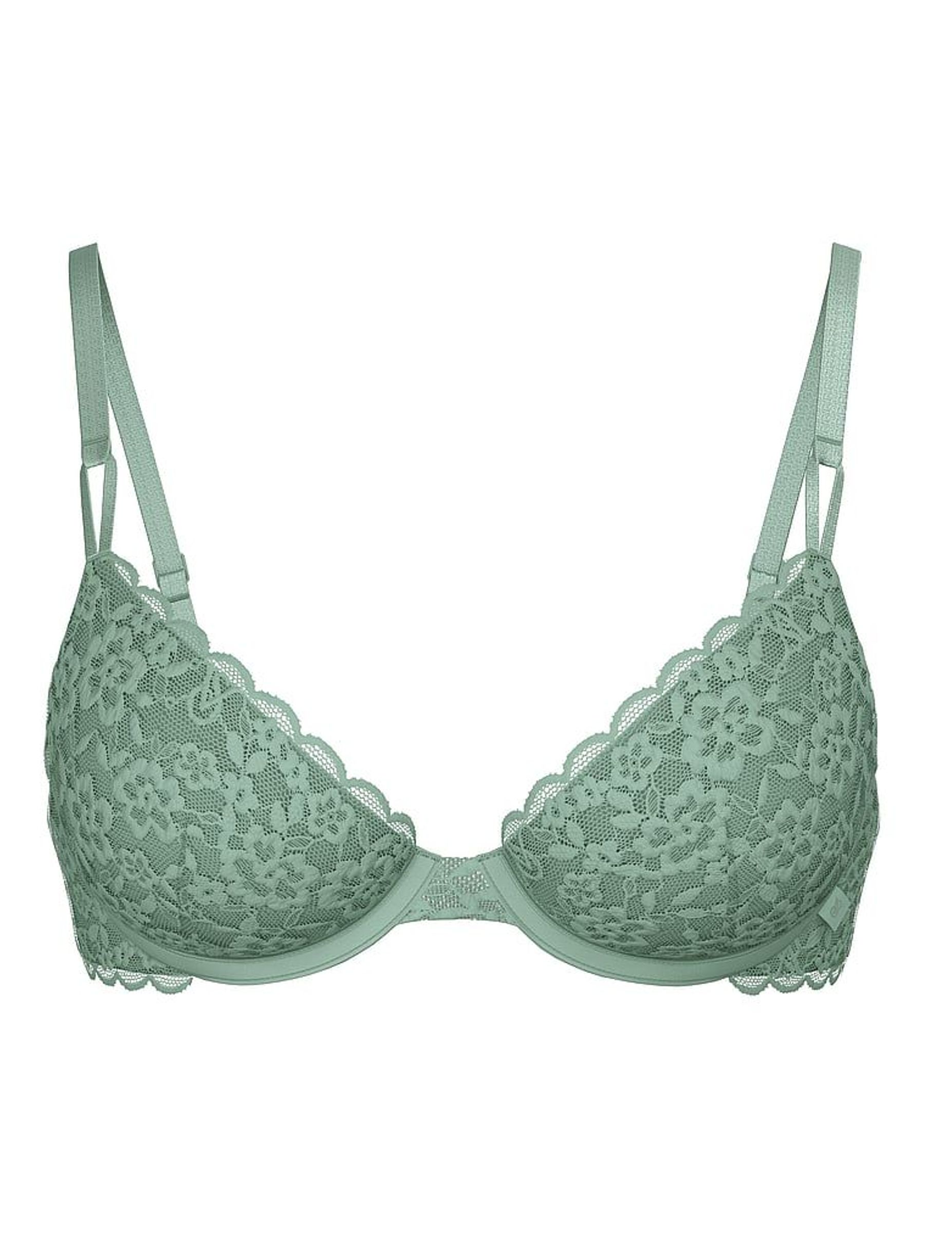Seasalt Green Demi Sexy T-Shirt Lace Bra (W39467) | £25