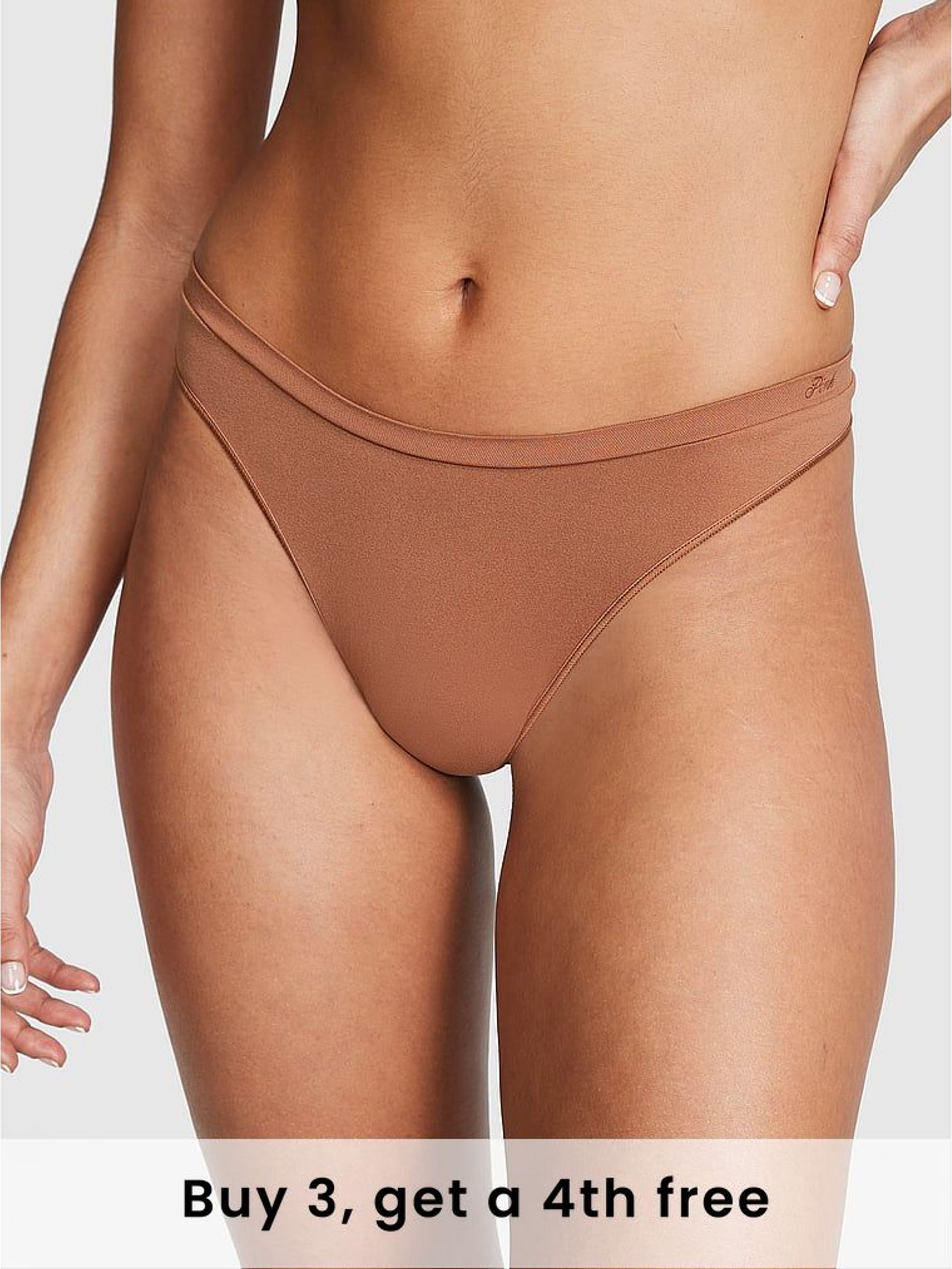 Caramel Nude Thong Seamless Knickers (W40228) | £9