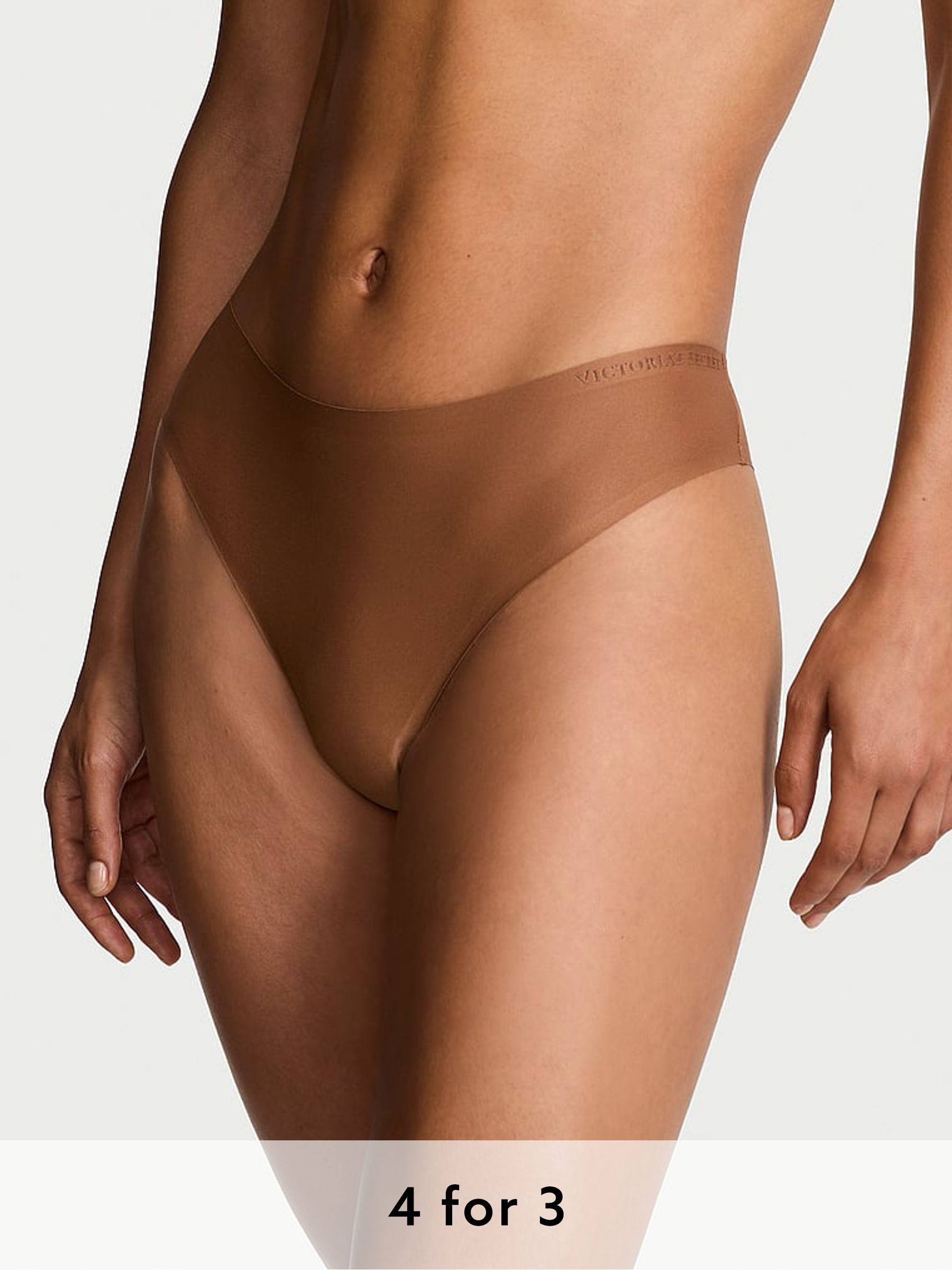 Caramel Nude Thong Mid-Rise Knickers (W41175) | £16