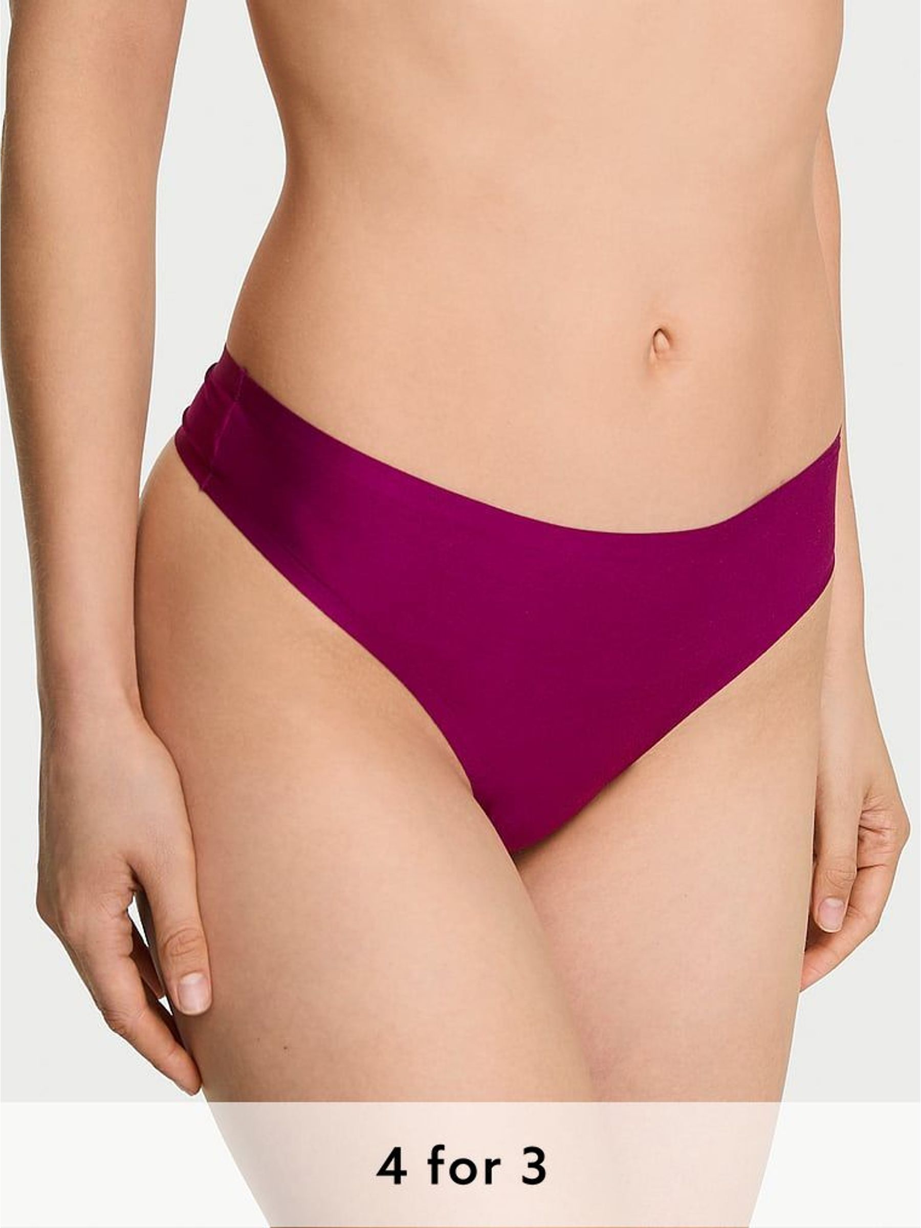 Fresh Jam Purple Thong Mid-Rise Knickers (W41177) | £16