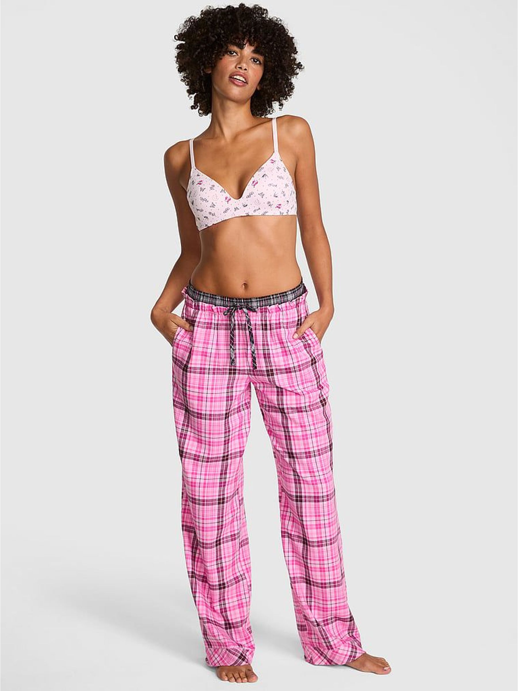 Pink Lollipop Boyfriend Pyjama Bottoms (W41185) | £35