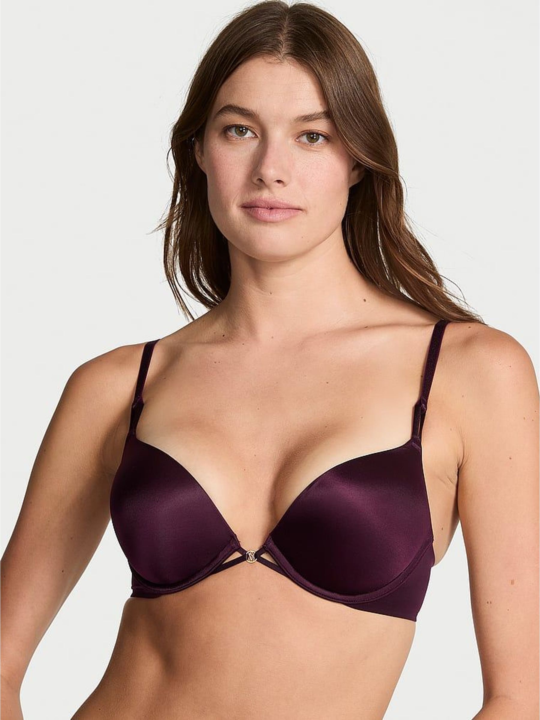Winter Wine Red Add 2 Cups Push Up Bombshell Bra (W41201) | £45