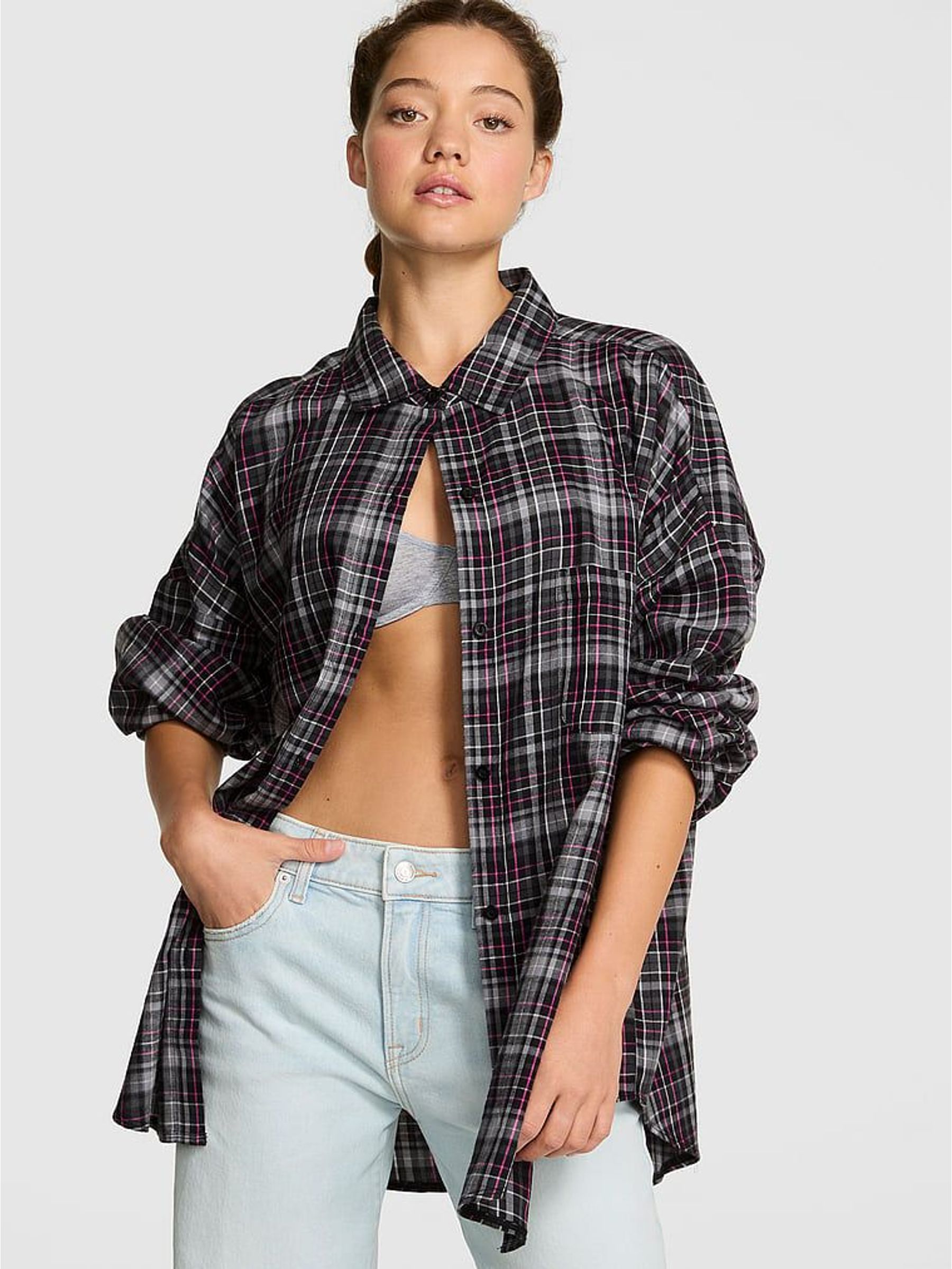 Black Pyjama Shirt (W41203) | £35