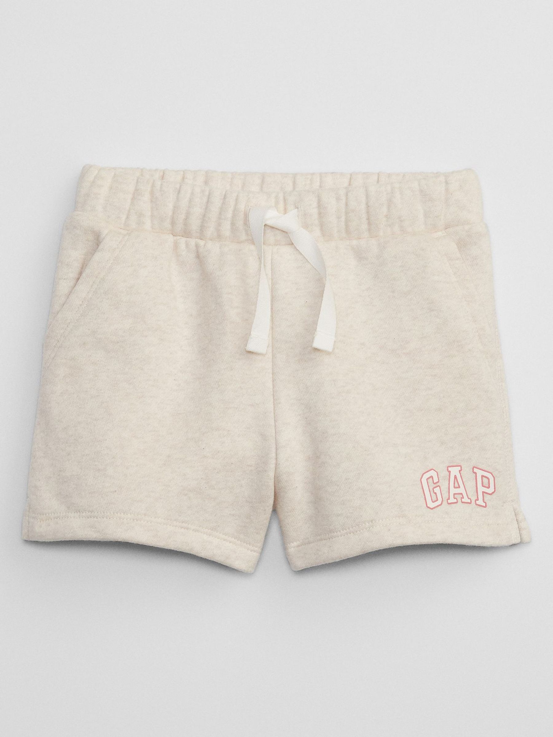 Cream Logo Pull On Shorts (6mths-5yrs) (W41450) | £12