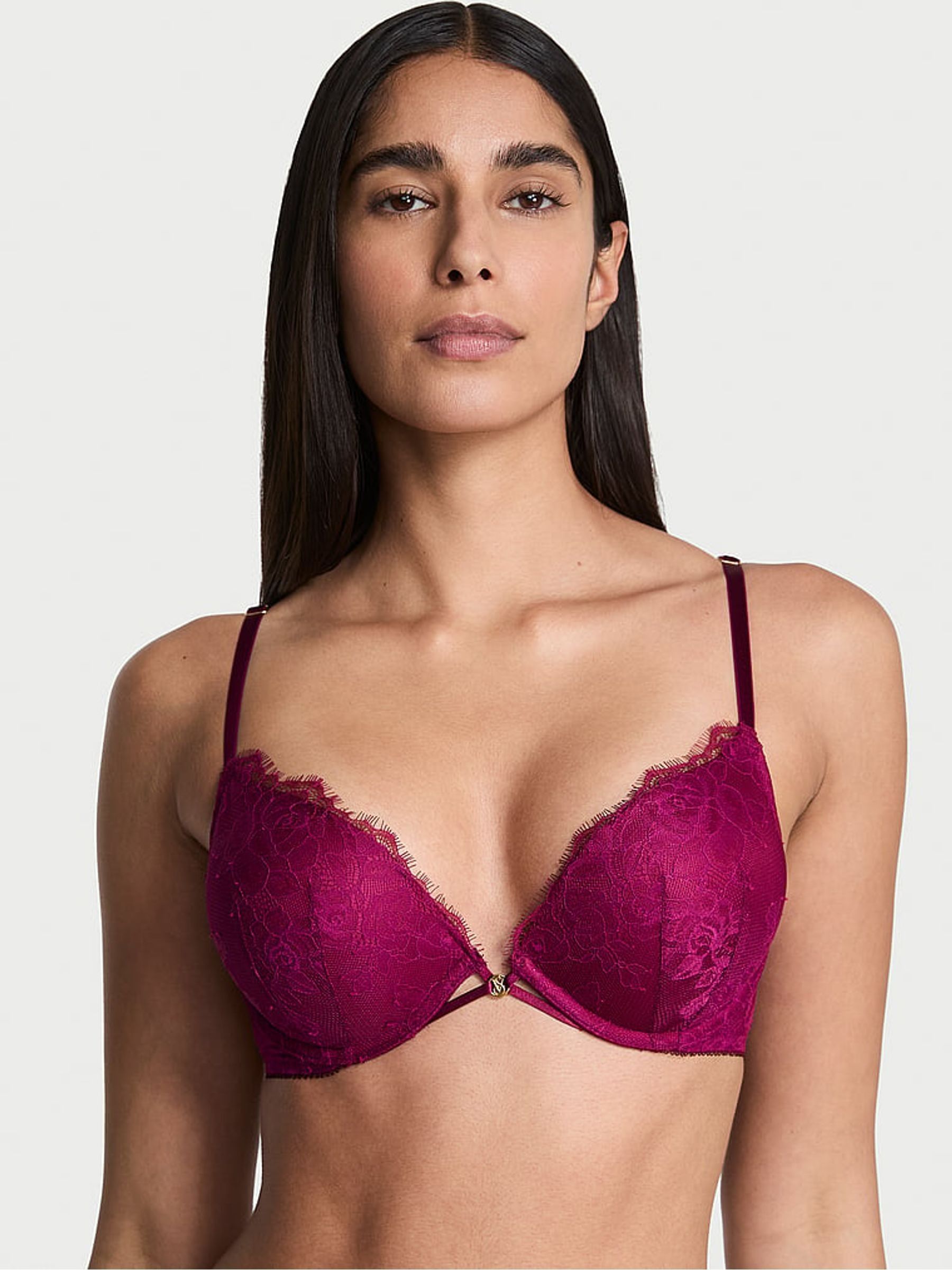 Fresh Jam Purple Add 2 Cups Push Up Bombshell Lace Bra (W41559) | £49