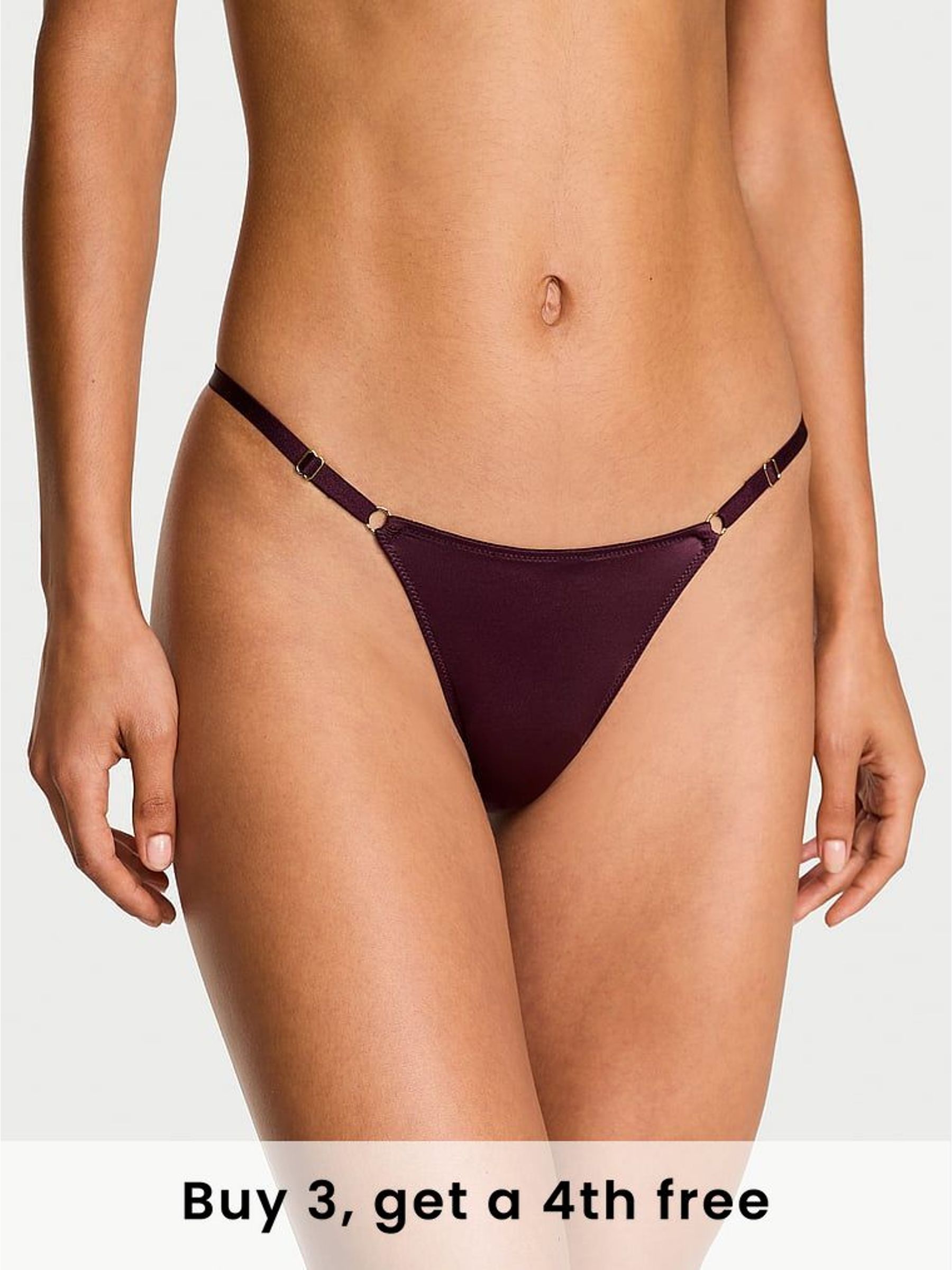 Winter Wine Red G-String Knickers (W41562) | £14
