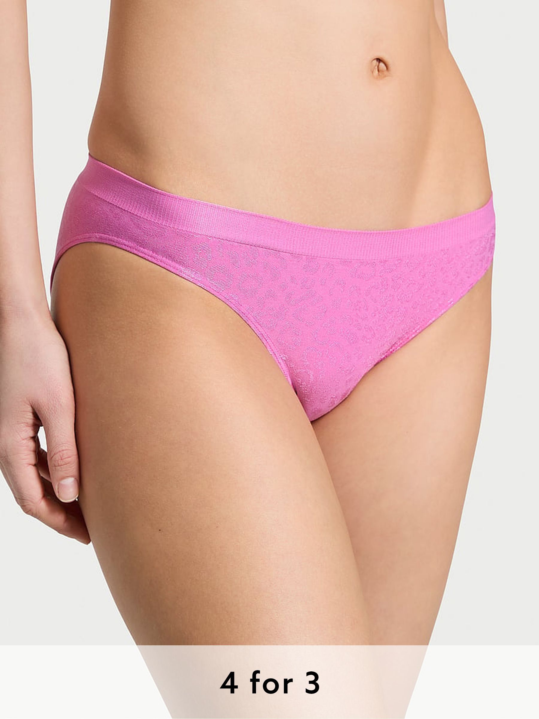New Peony Pink Bikini Knickers (W41975) | £9