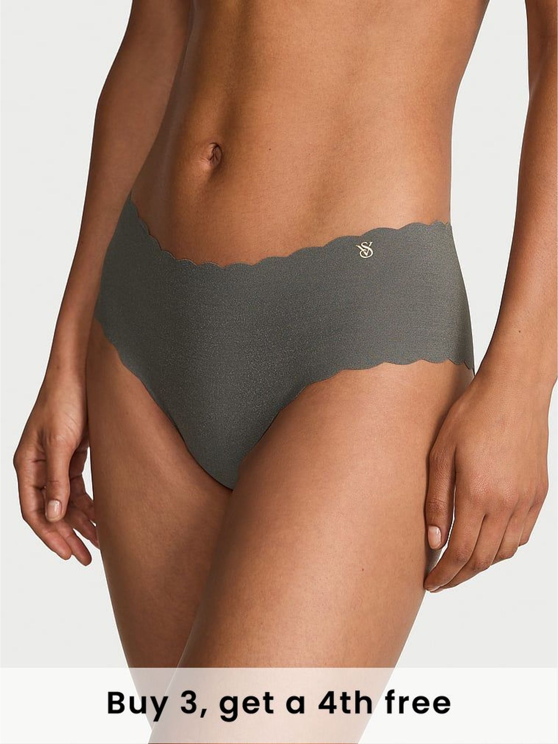 Expedition Green Cheeky Scalloped Knickers (W45550) | £9