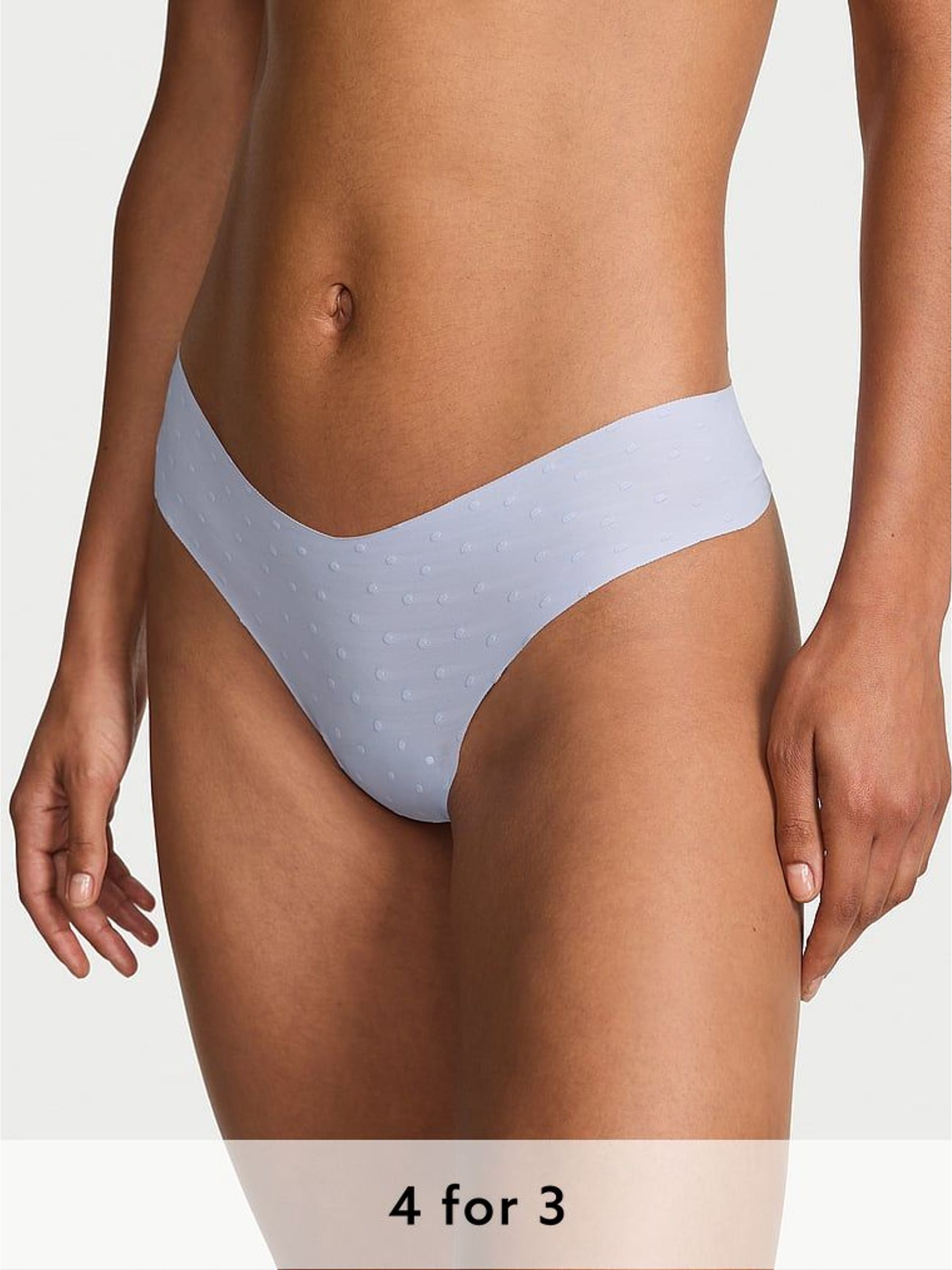 Soft Iris Blue Thong Knickers (W45637) | £9