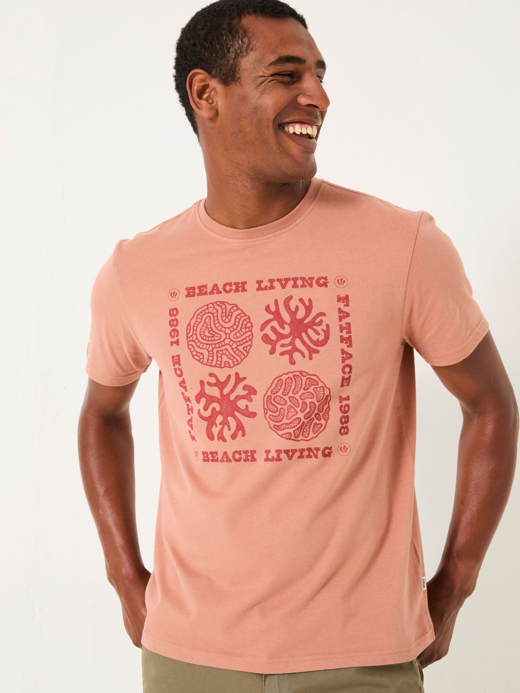 Rust Brown Coral Graphic Tshirt (W45710) | £28