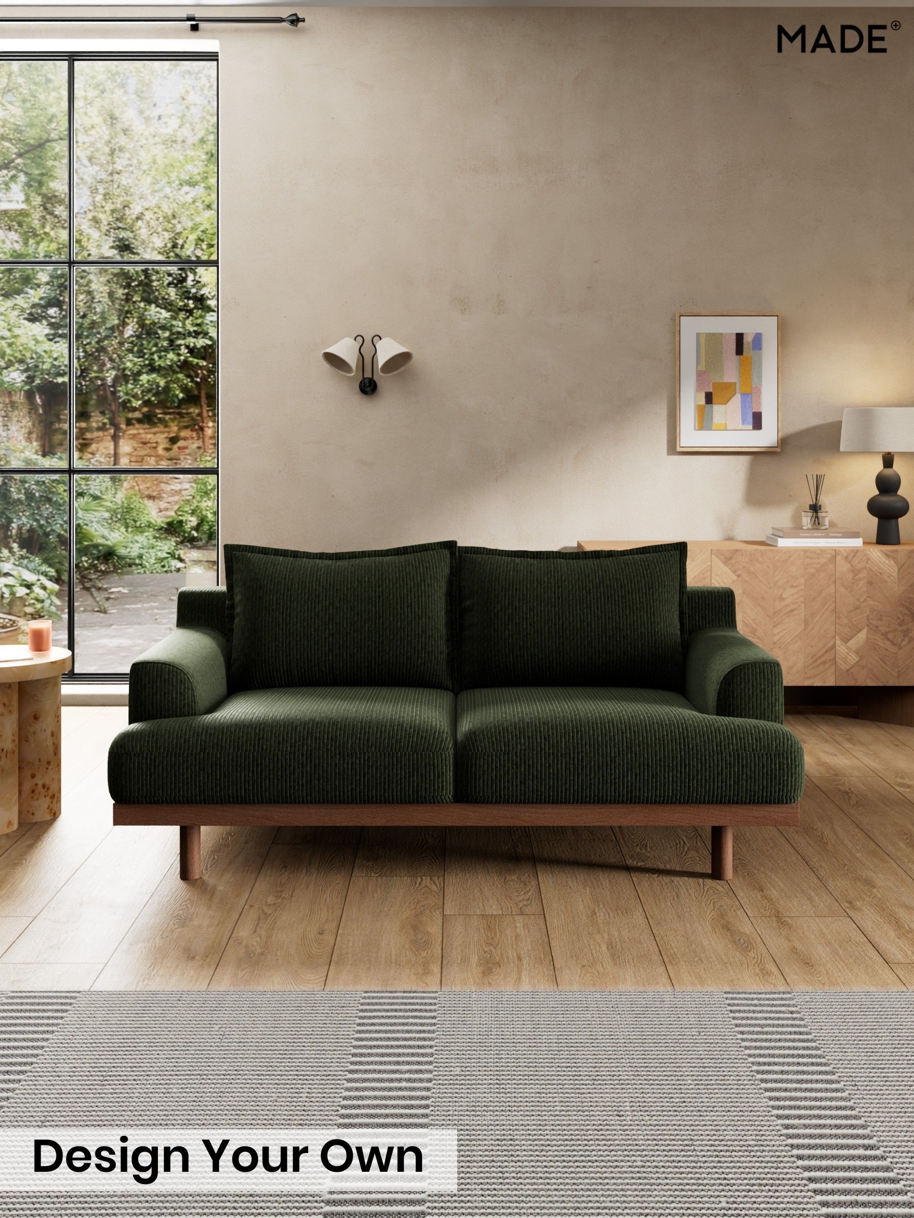 Matt Corduroy/Fennel Green - Turin By Made