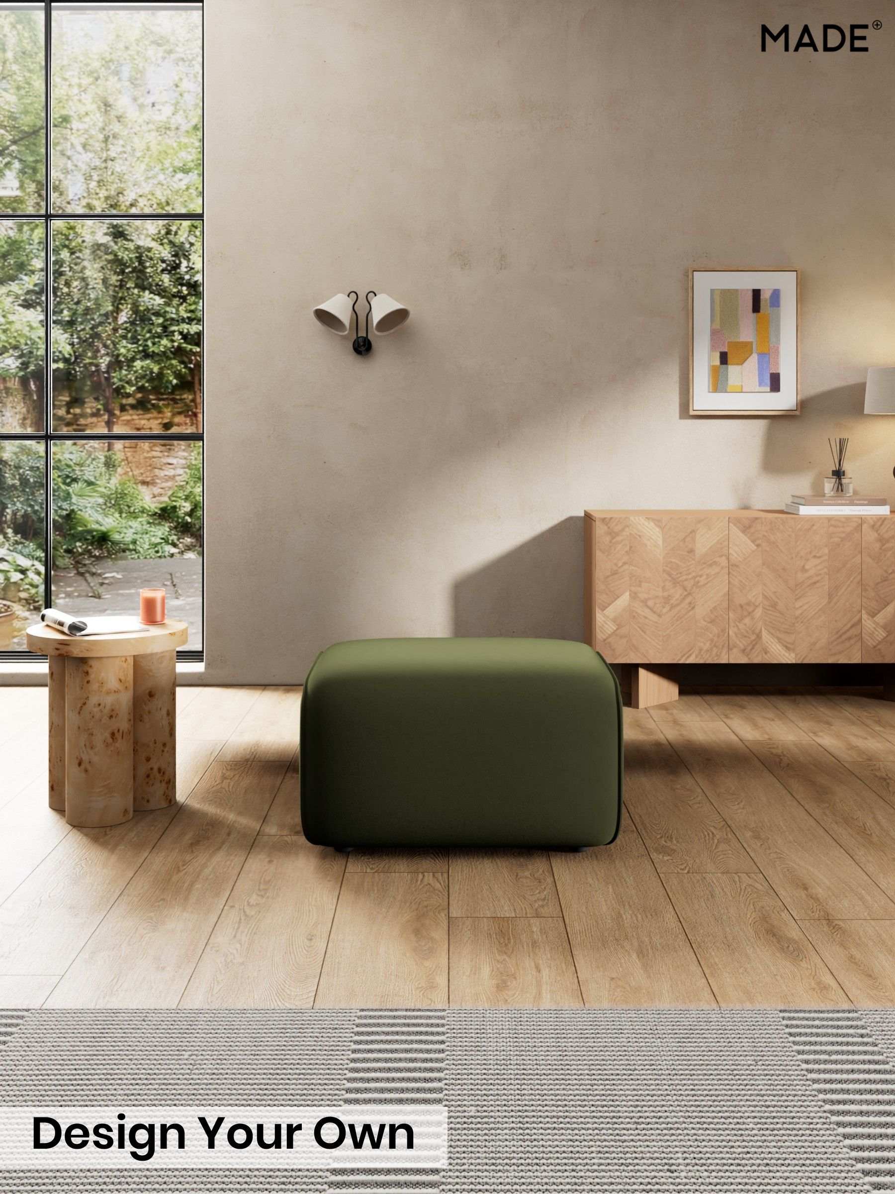 Matt Velvet Easy Clean/Deep Olive Green - Avalon By Made