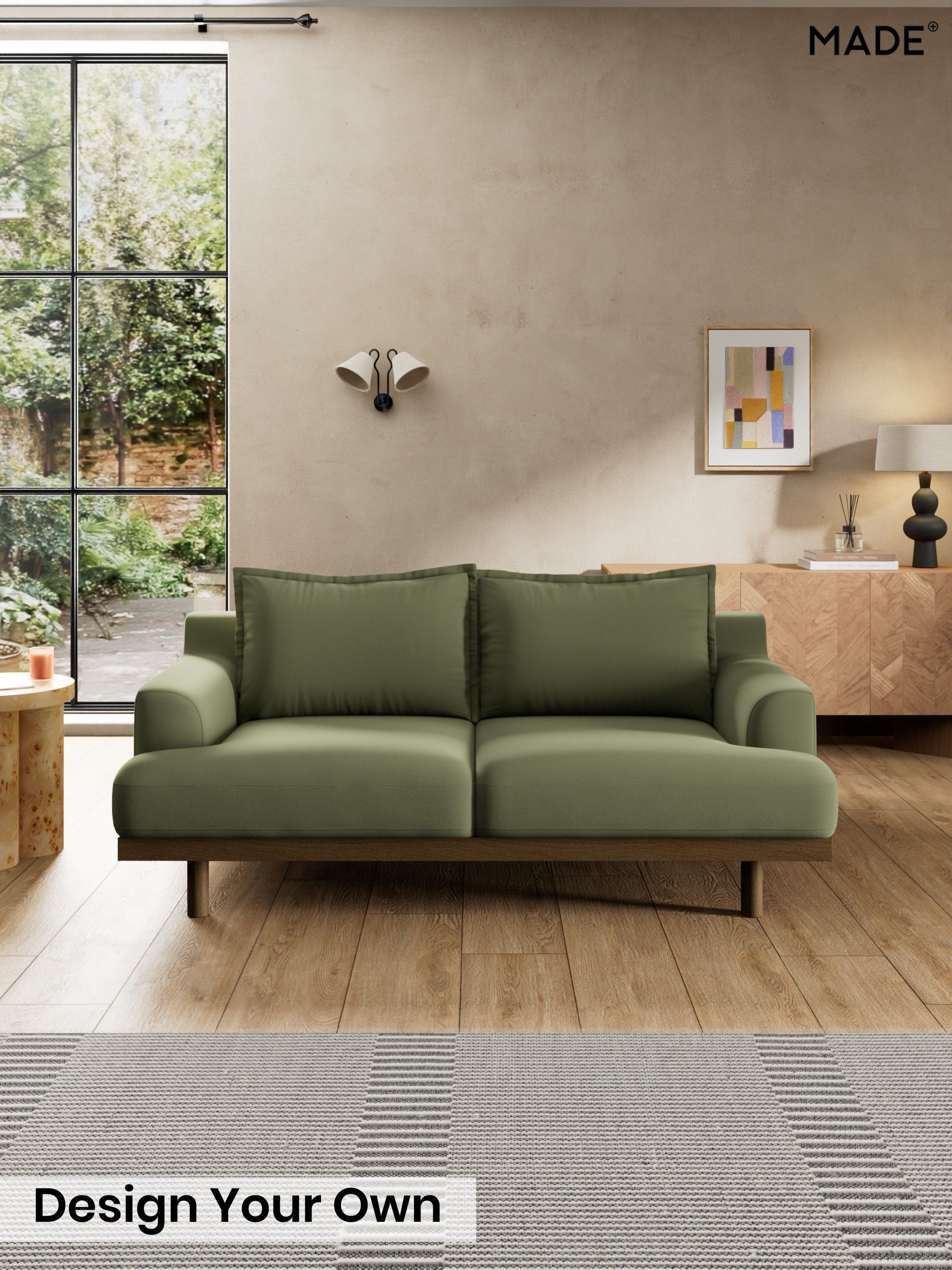 Matt Velvet Easy Clean/Fern Green - Turin By Made
