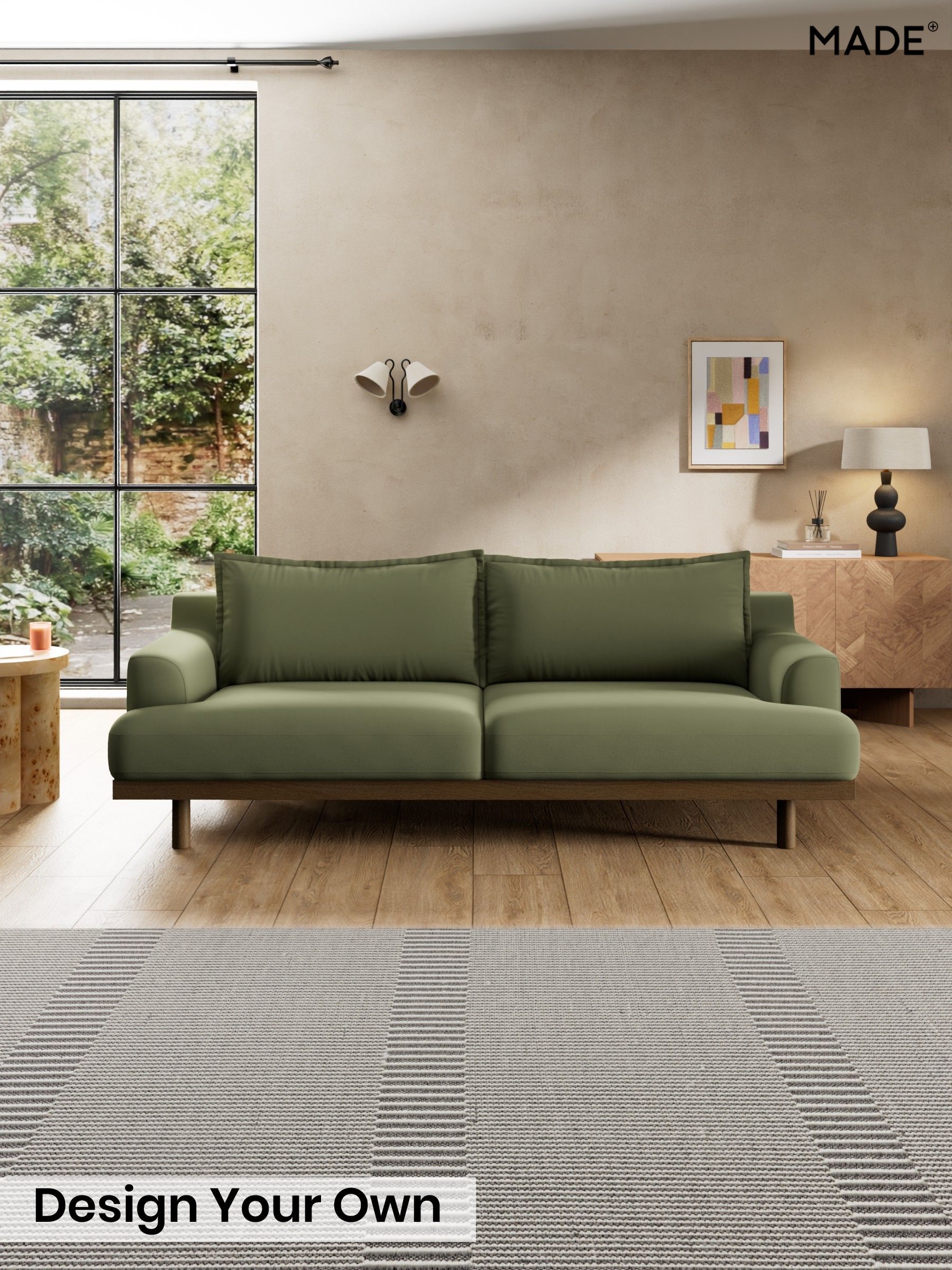 Matt Velvet Easy Clean/Fern Green - Turin By Made