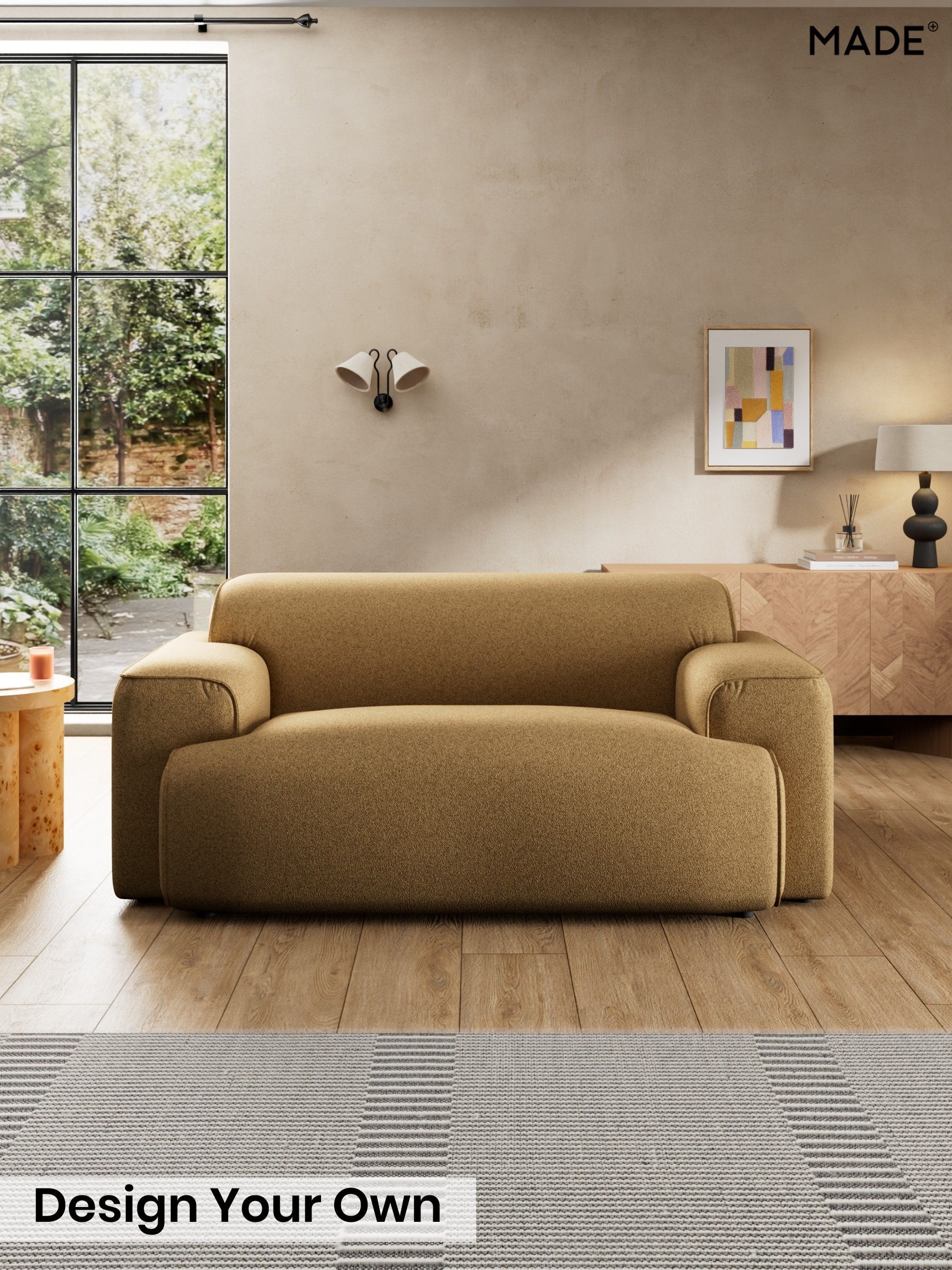 Soft Touch Boucle/Caramel Natural - Avalon By Made