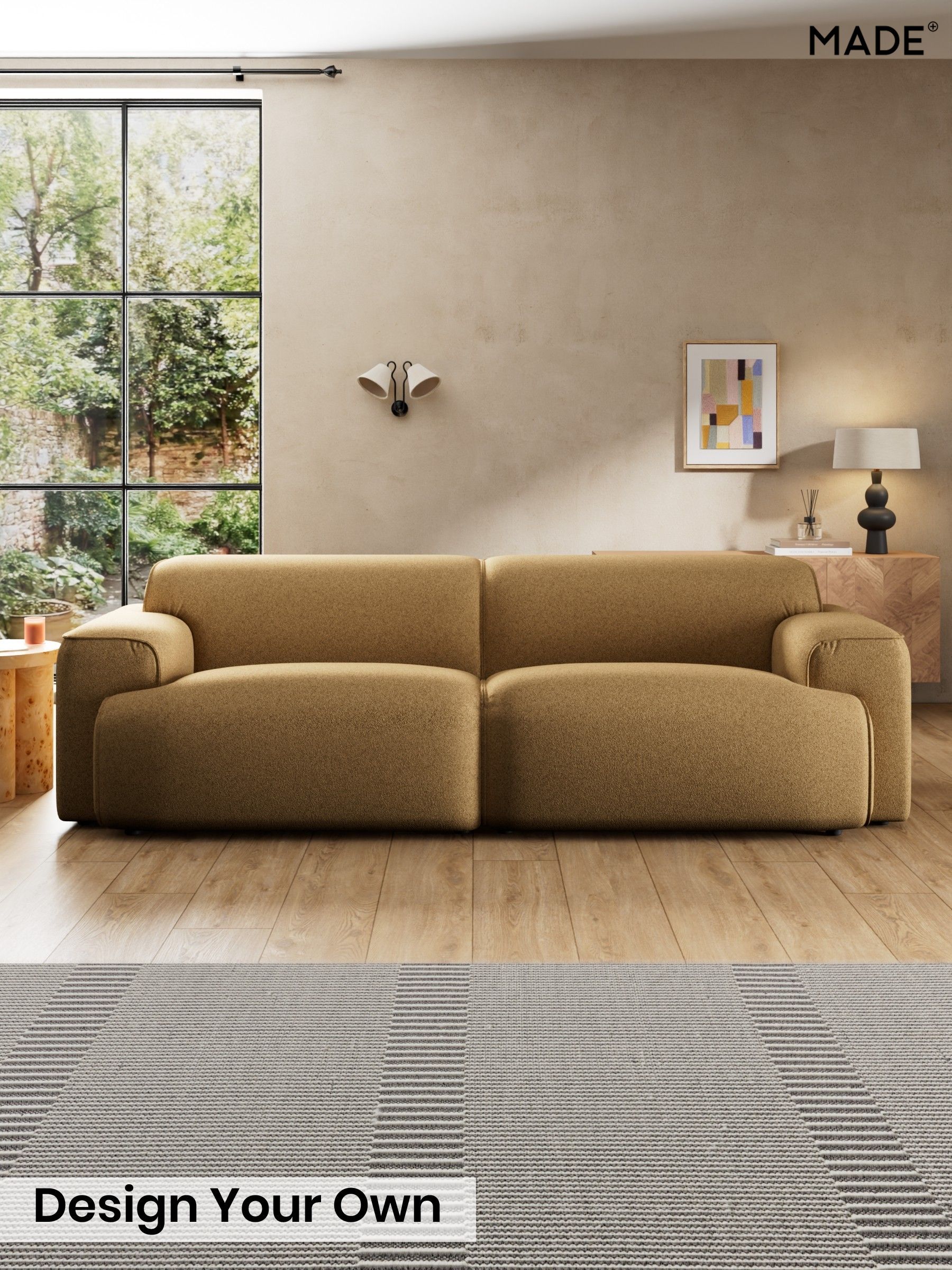 Soft Touch Boucle/Caramel Natural - Avalon By Made