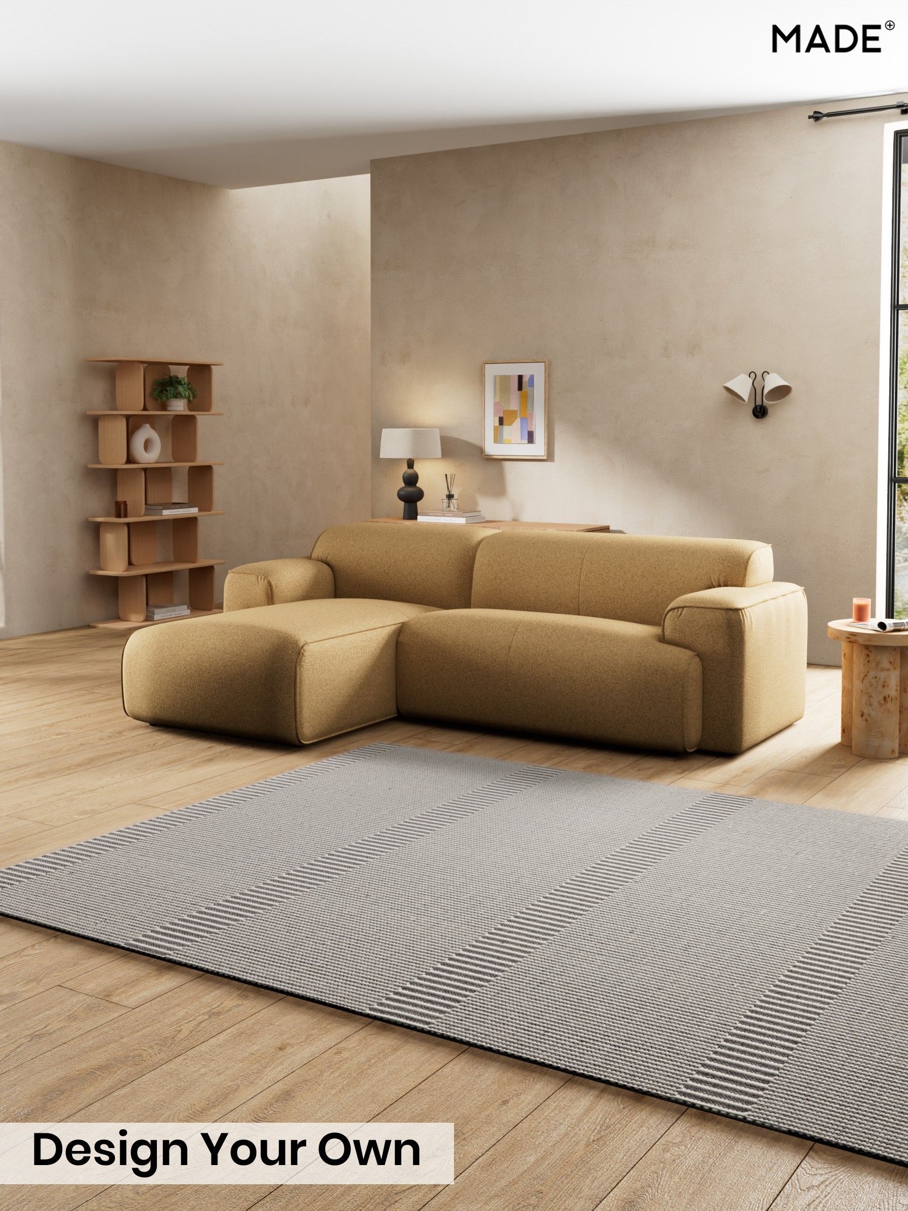 Soft Touch Boucle/Caramel Natural - Avalon By Made