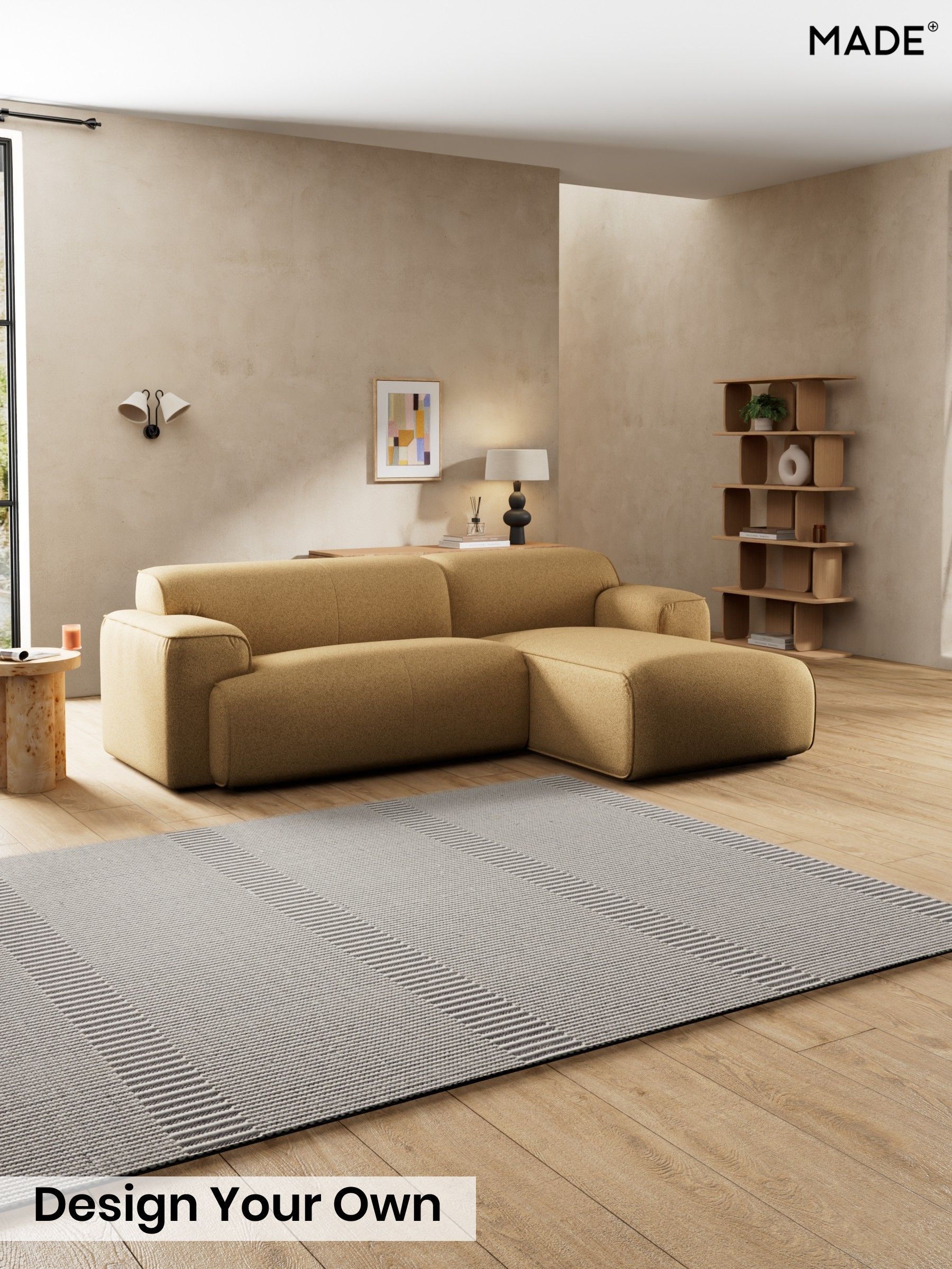 Soft Touch Boucle/Caramel Natural - Avalon By Made